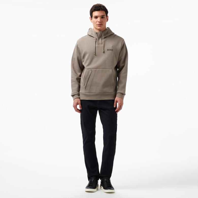 Boss Erkek Yeşil Sweatshirt