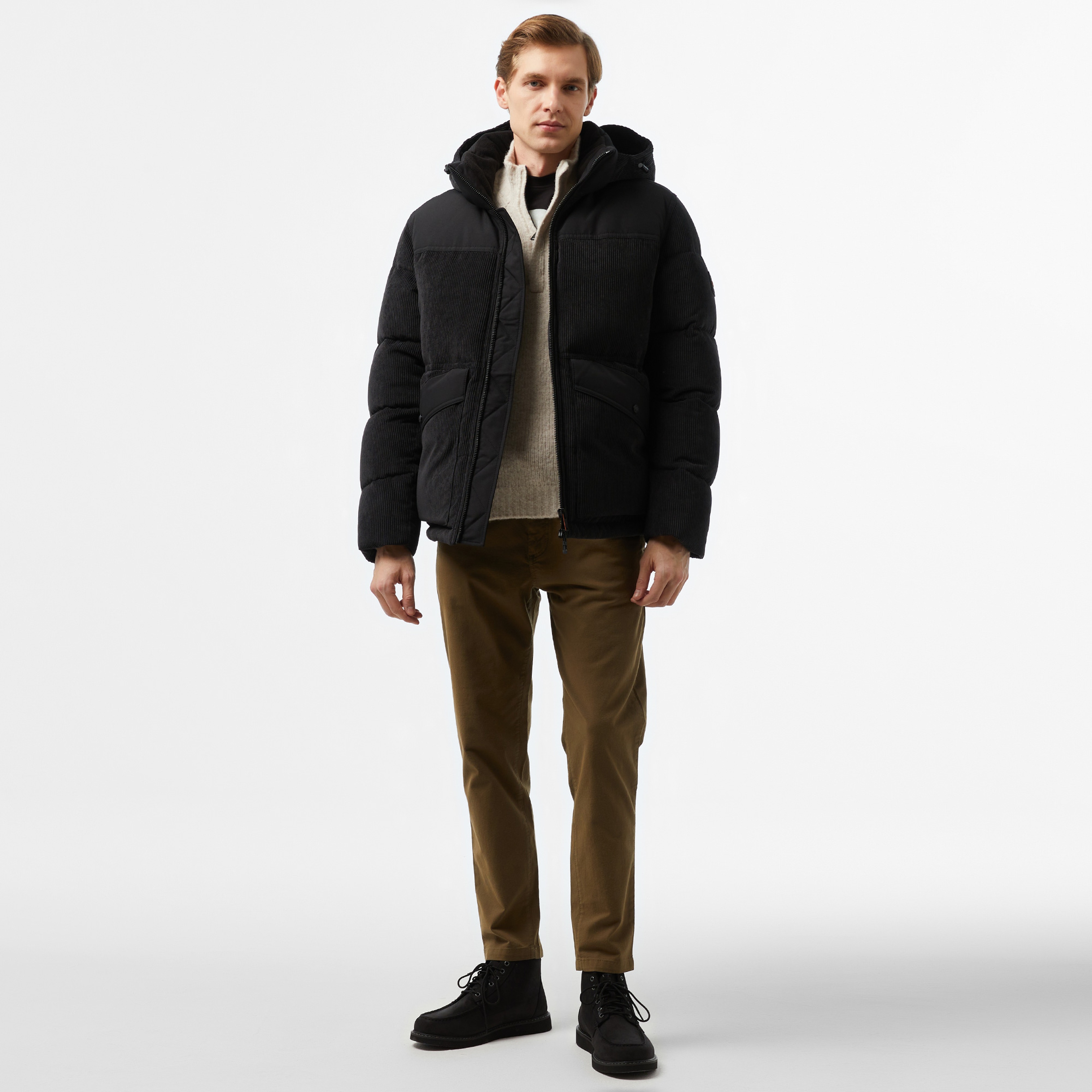 Boss Erkek Siyah Mont