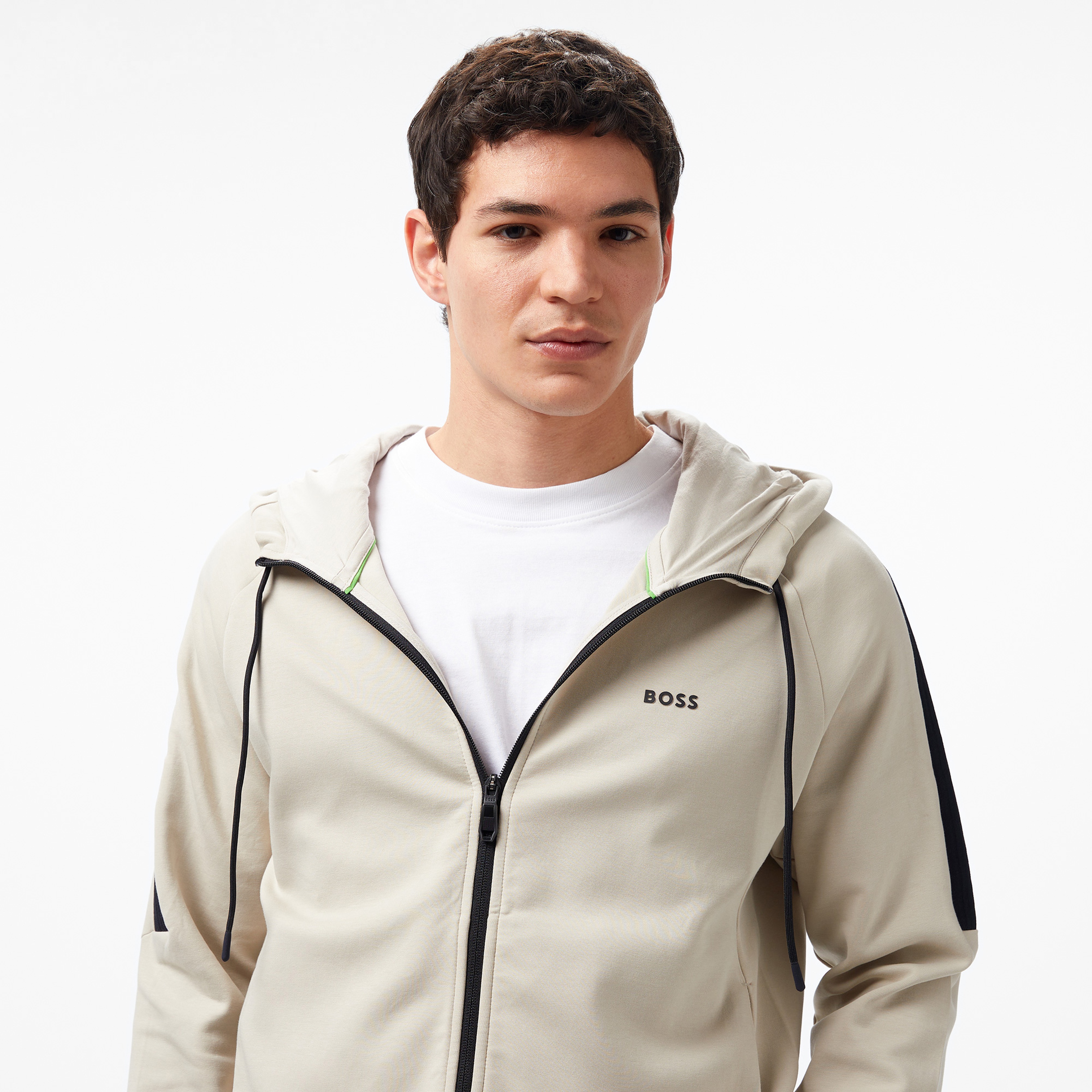 Boss Erkek Bej Sweatshirt