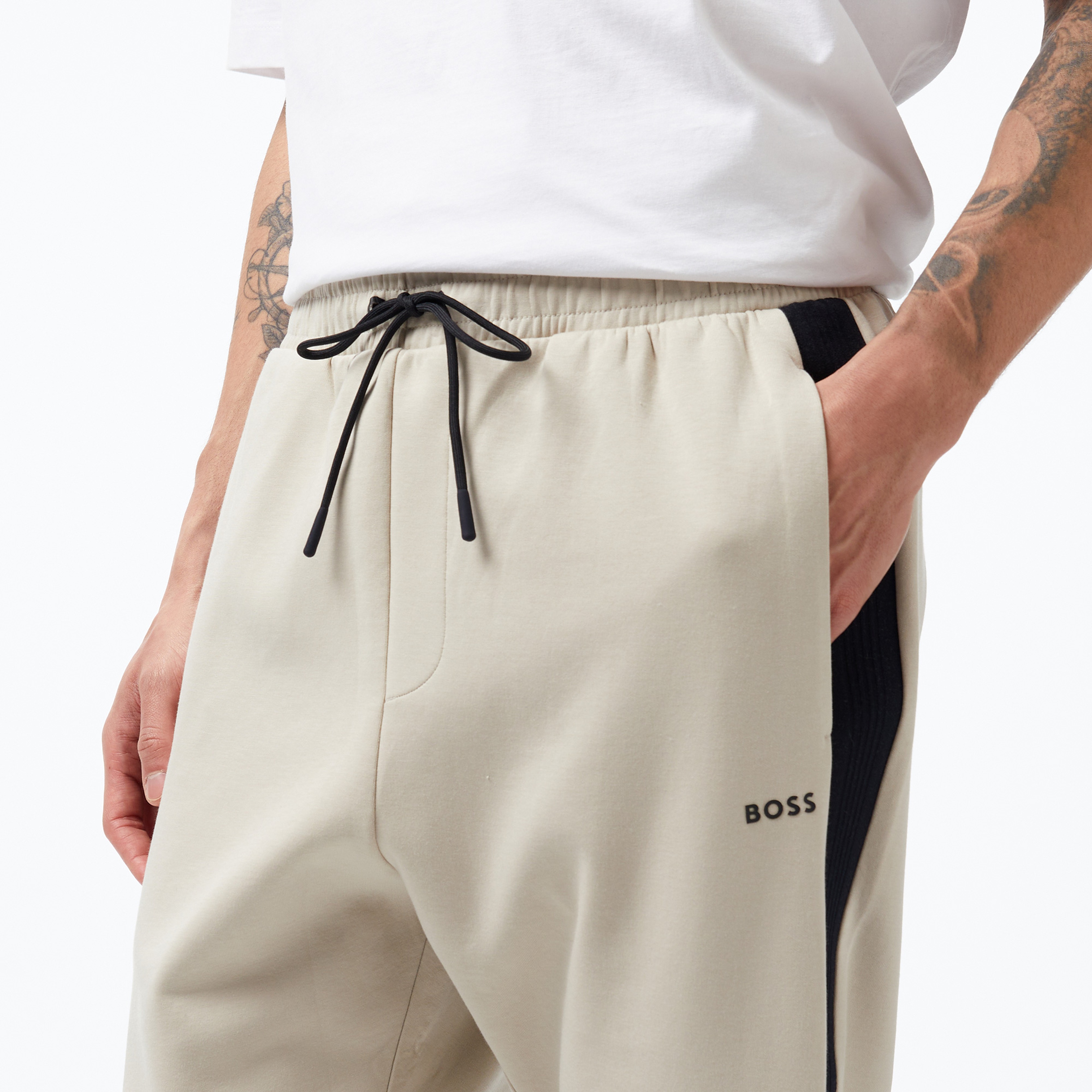 Boss Erkek Bej Sweatshirt