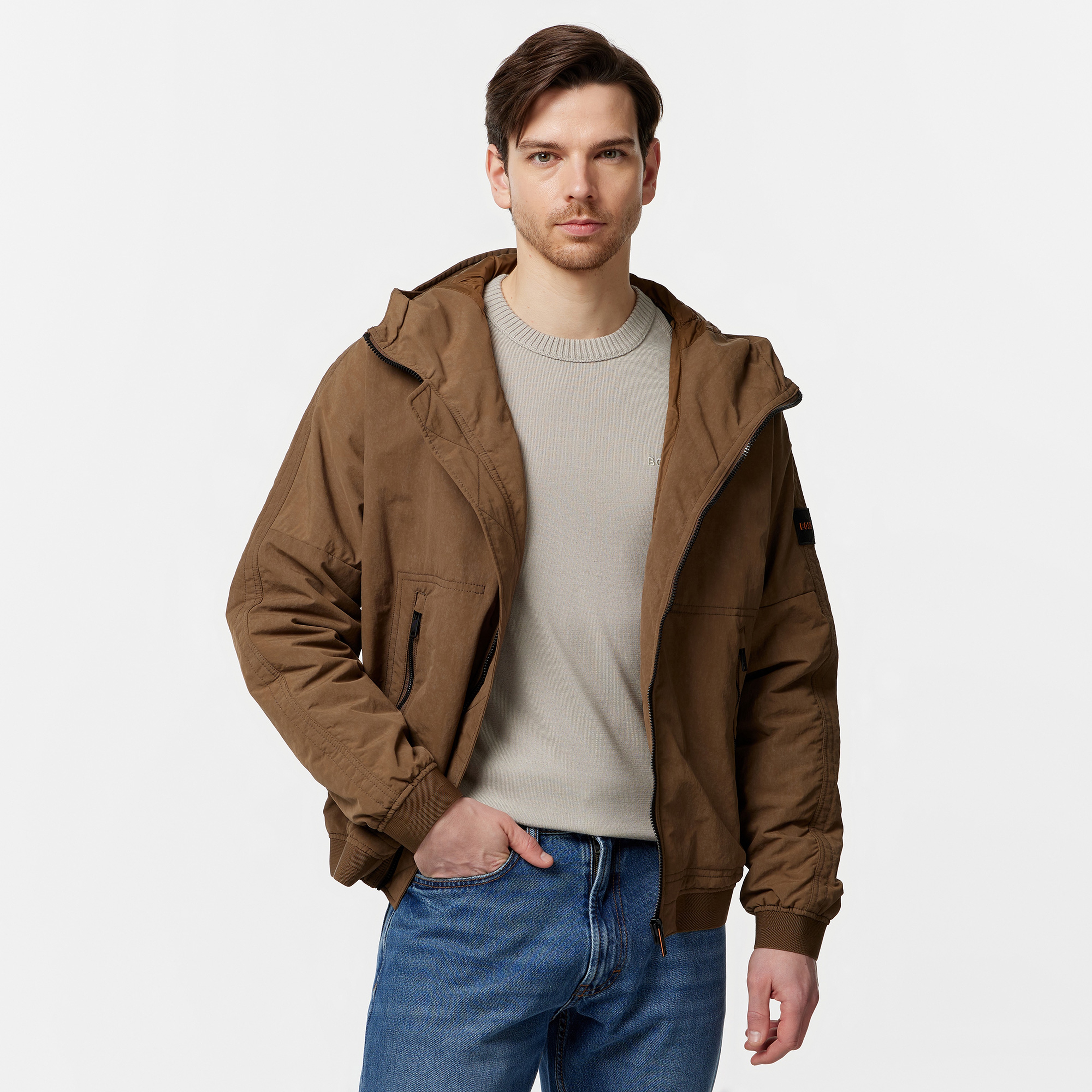 Boss Erkek Kahverengi Mont