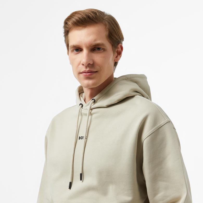 Boss Erkek Bej Sweatshirt
