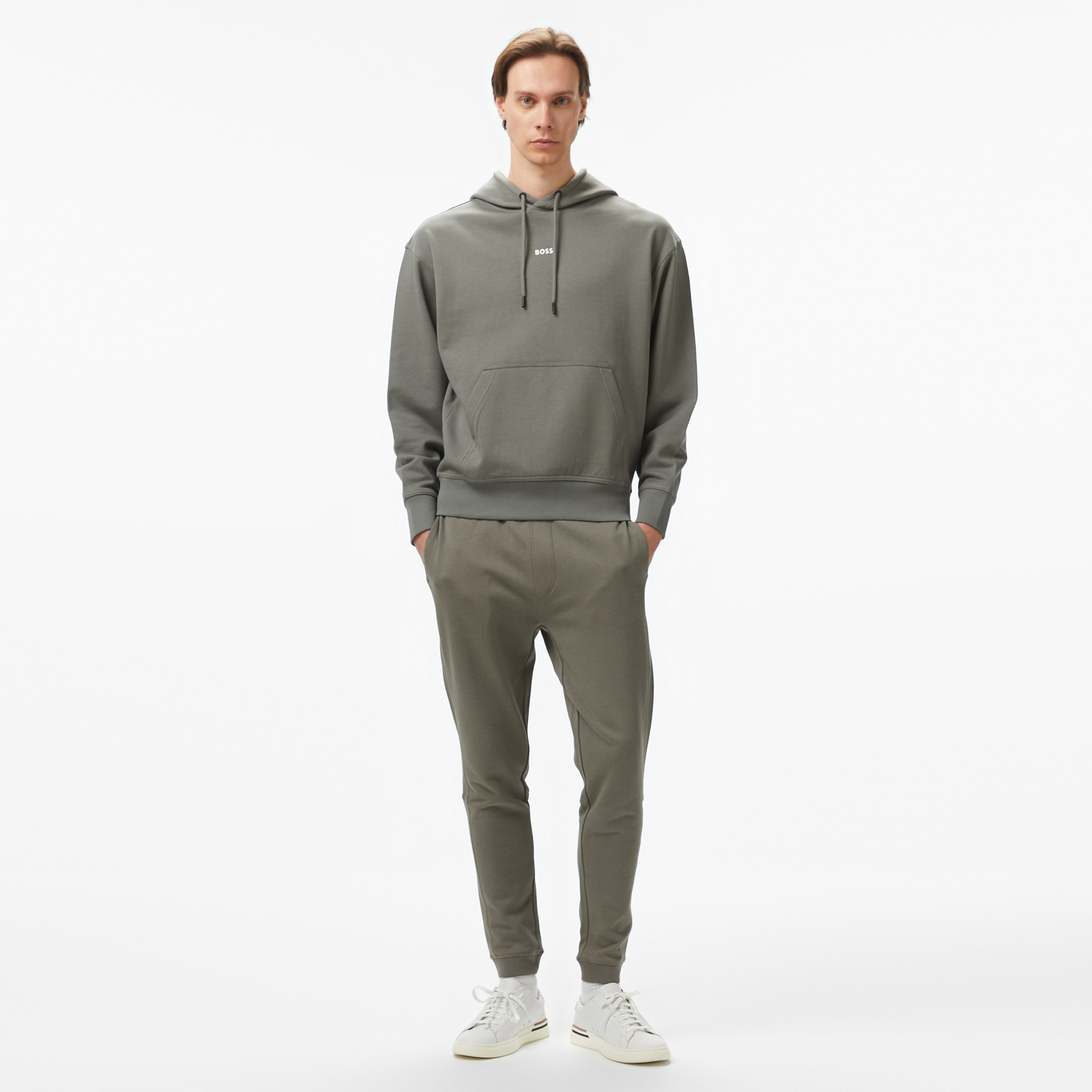 Boss Erkek Gri Sweatshirt