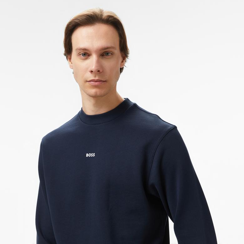 Boss Erkek Mavi Sweatshirt