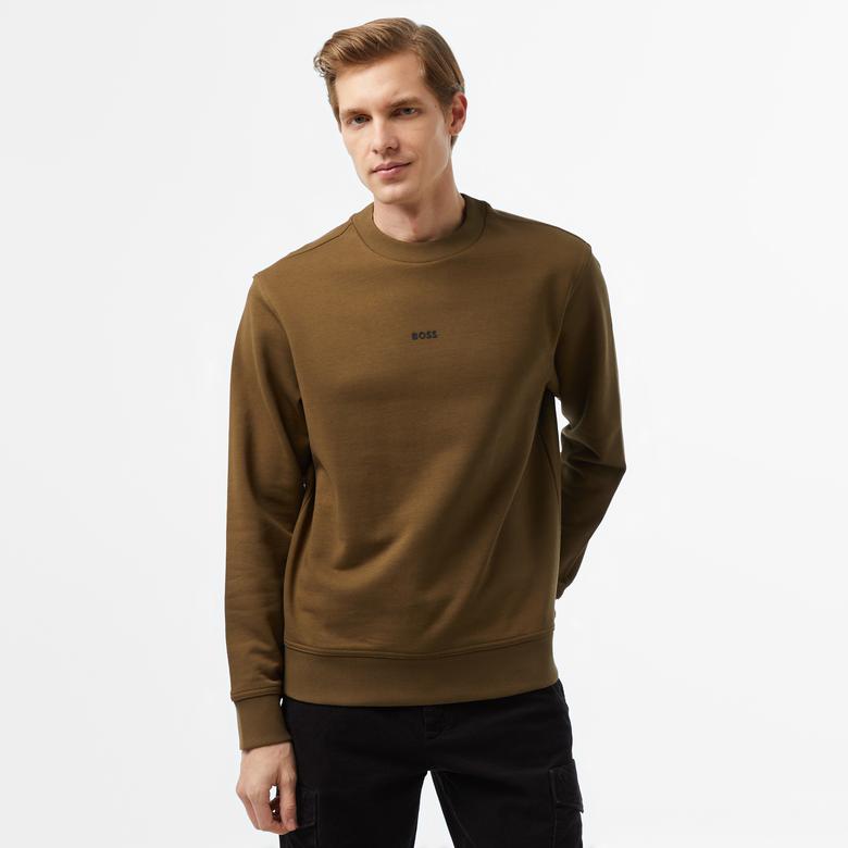 Boss Erkek Yeşil Sweatshirt