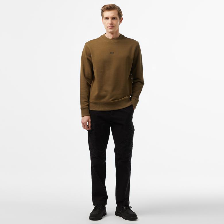 Boss Erkek Yeşil Sweatshirt