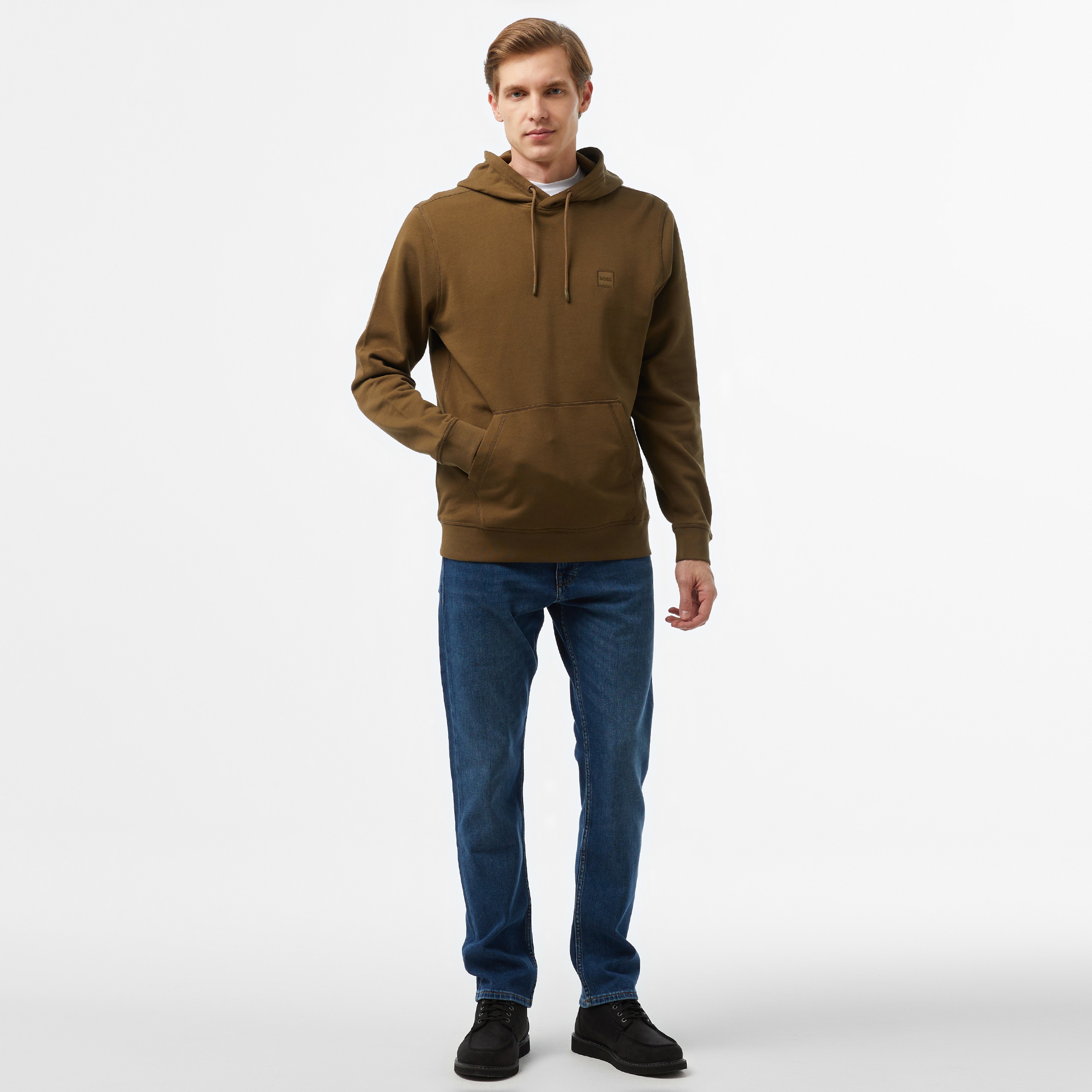 Boss Erkek Yeşil Sweatshirt