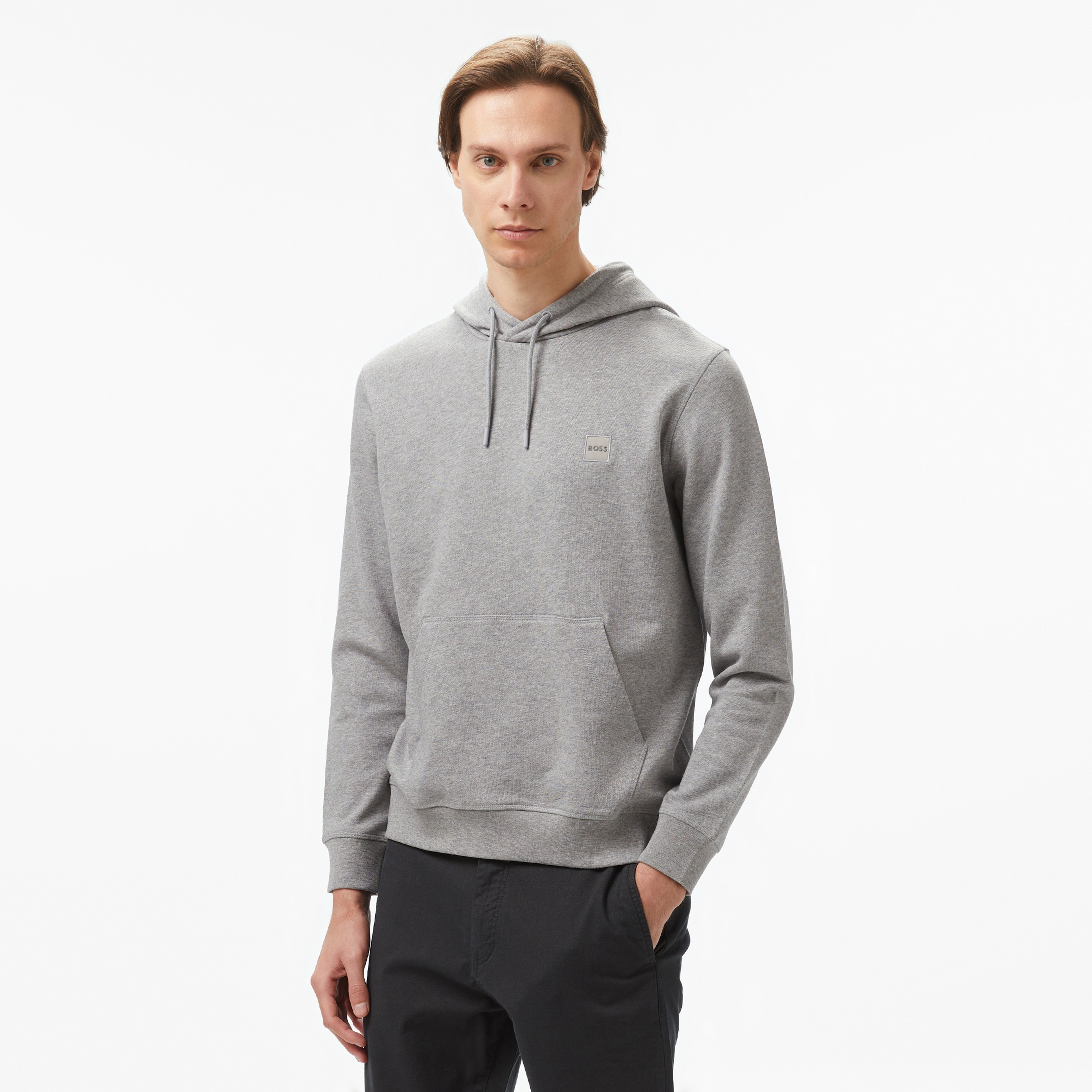 Boss Erkek Gri Sweatshirt