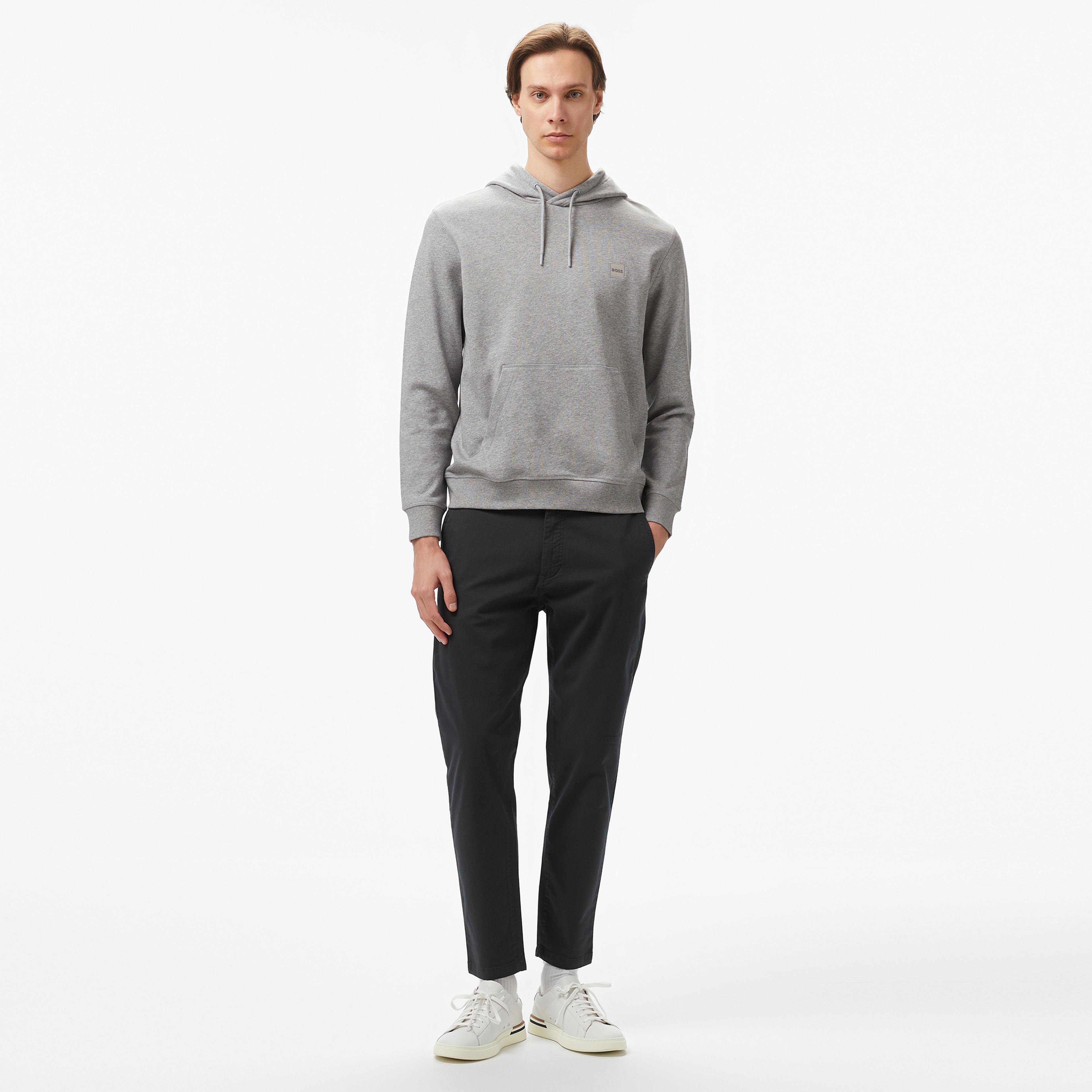 Boss Erkek Gri Sweatshirt