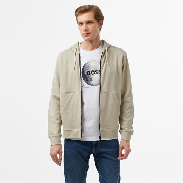 Boss Erkek Bej Sweatshirt