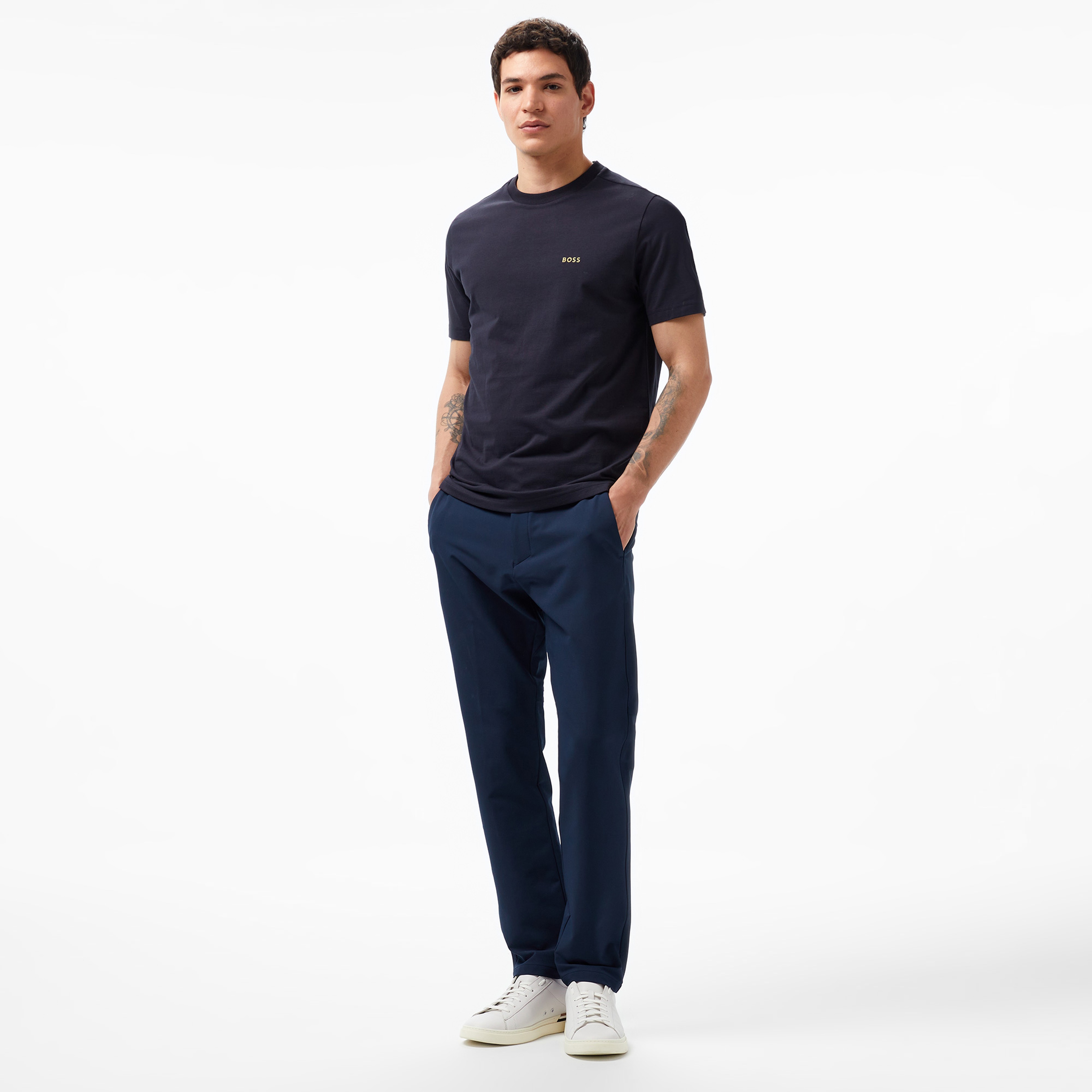 Boss Erkek Mavi T-Shirt