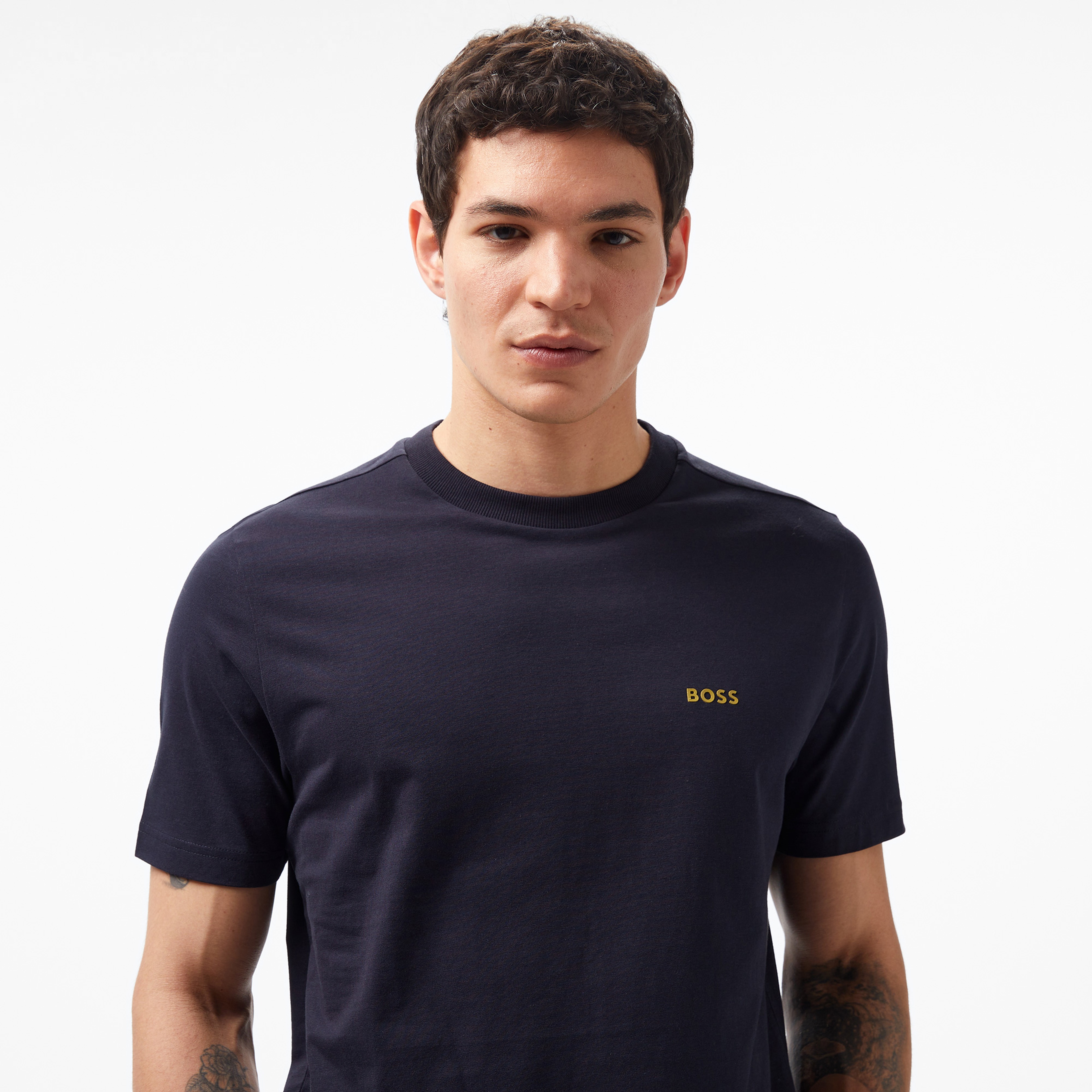 Boss Erkek Mavi T-Shirt