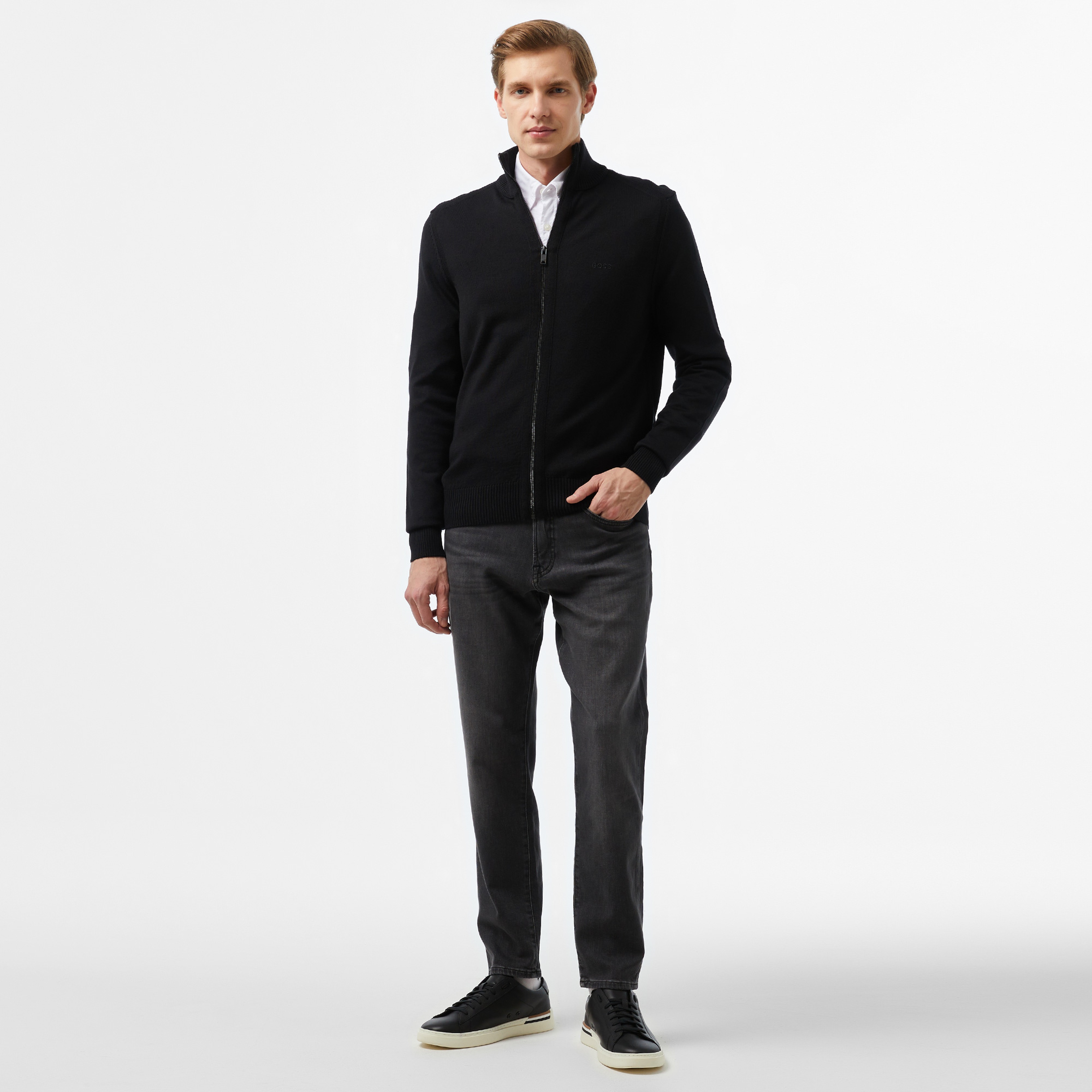 Boss Erkek Siyah Triko