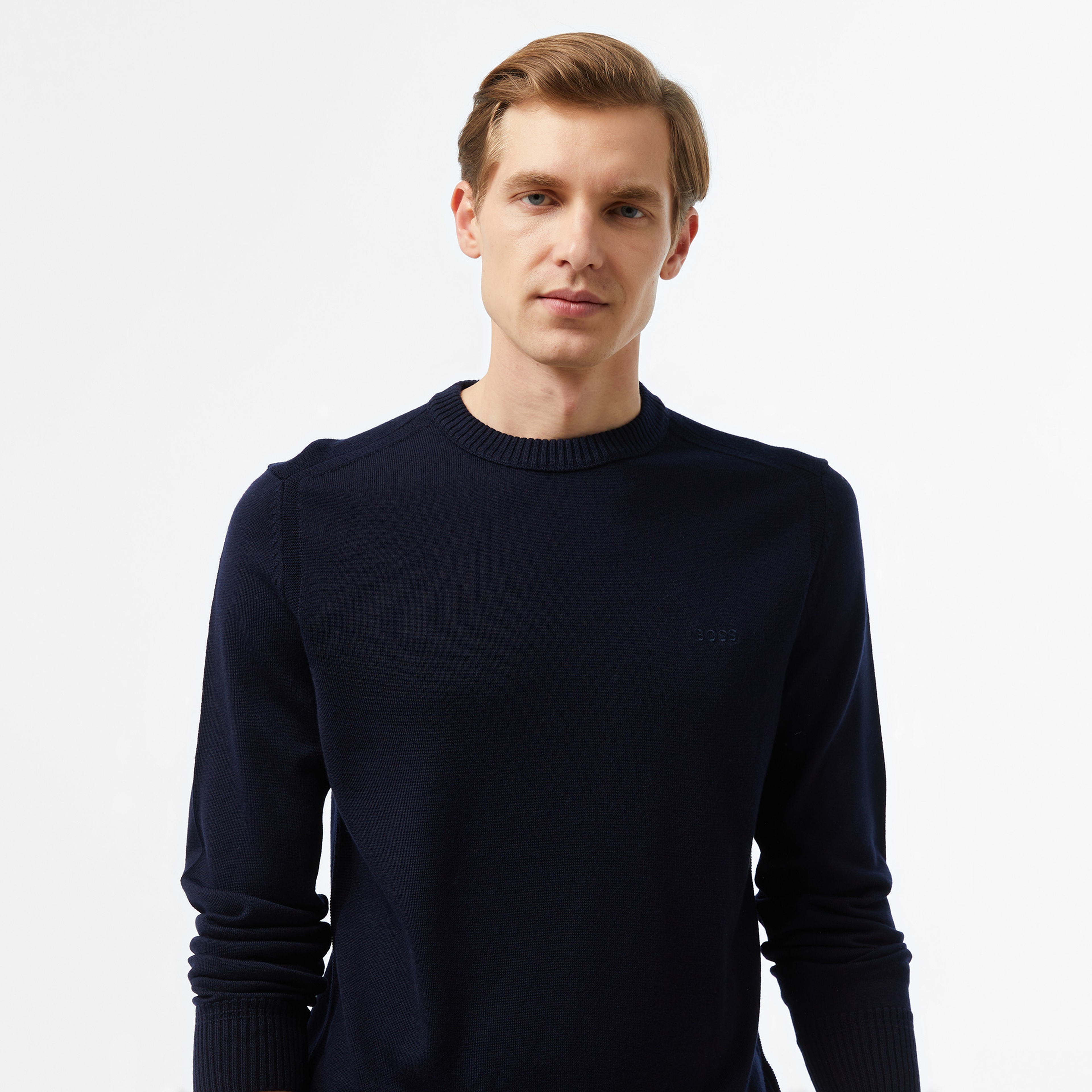 Boss Erkek Mavi Triko