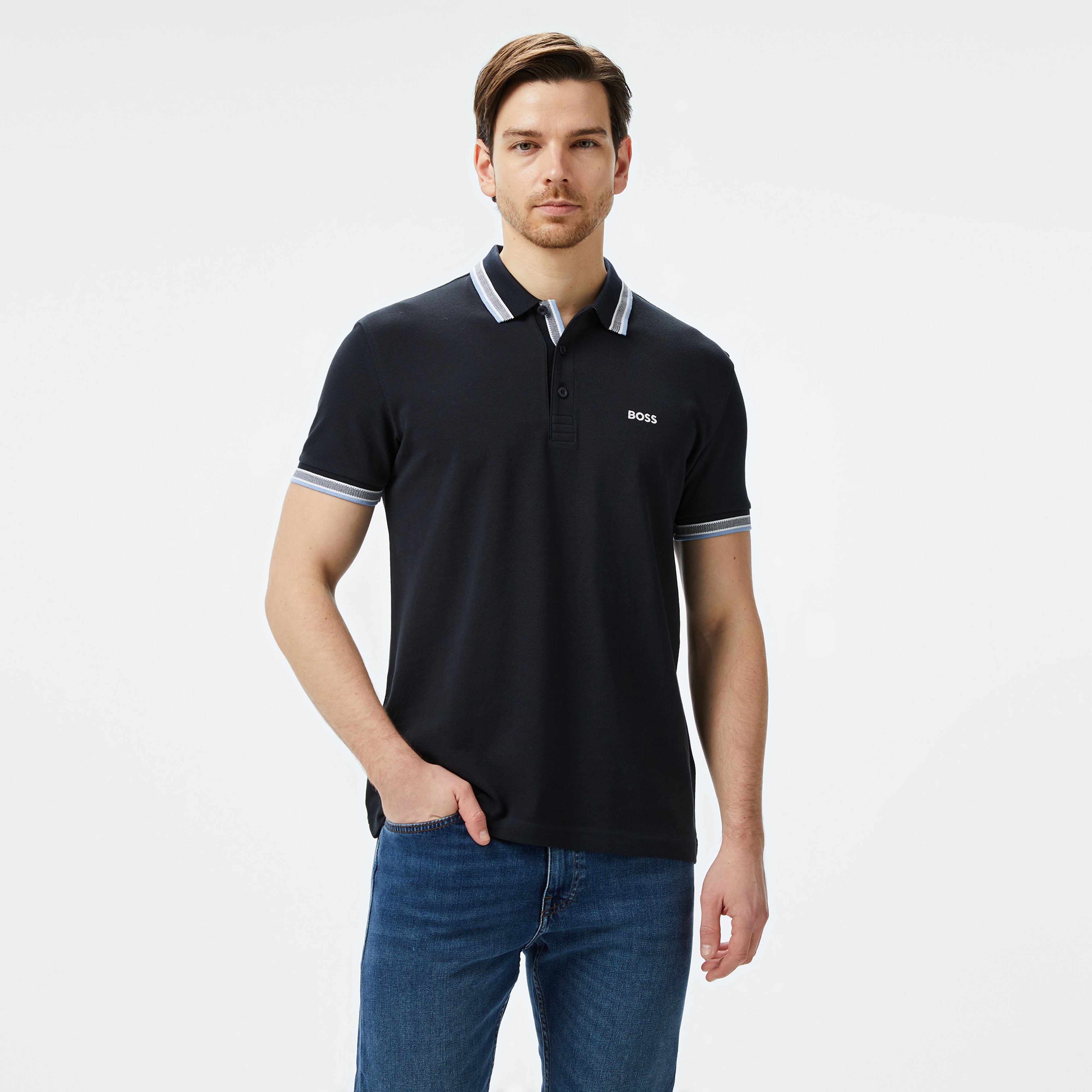 Boss Erkek Lacivert Polo