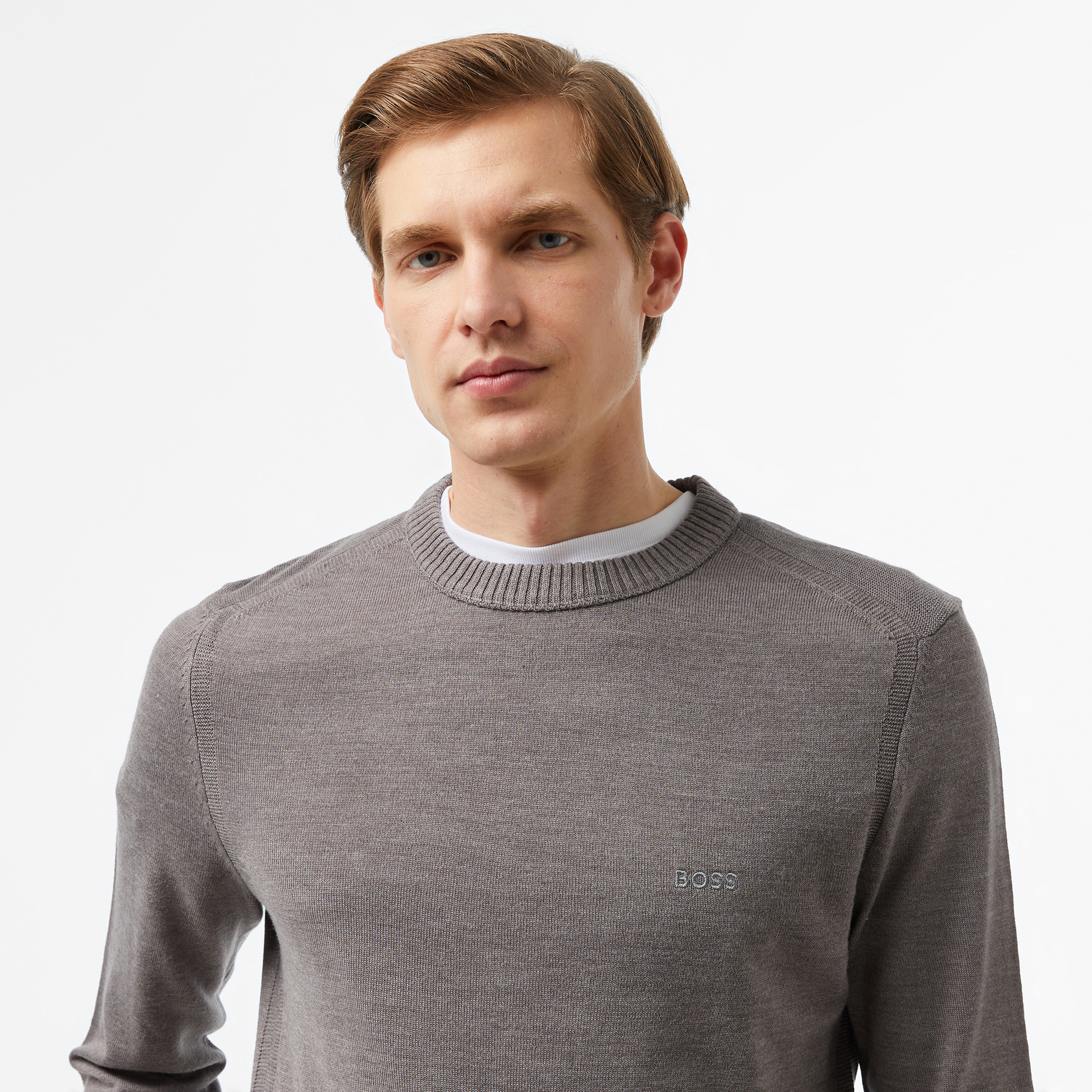 Boss Erkek Gri Kazak