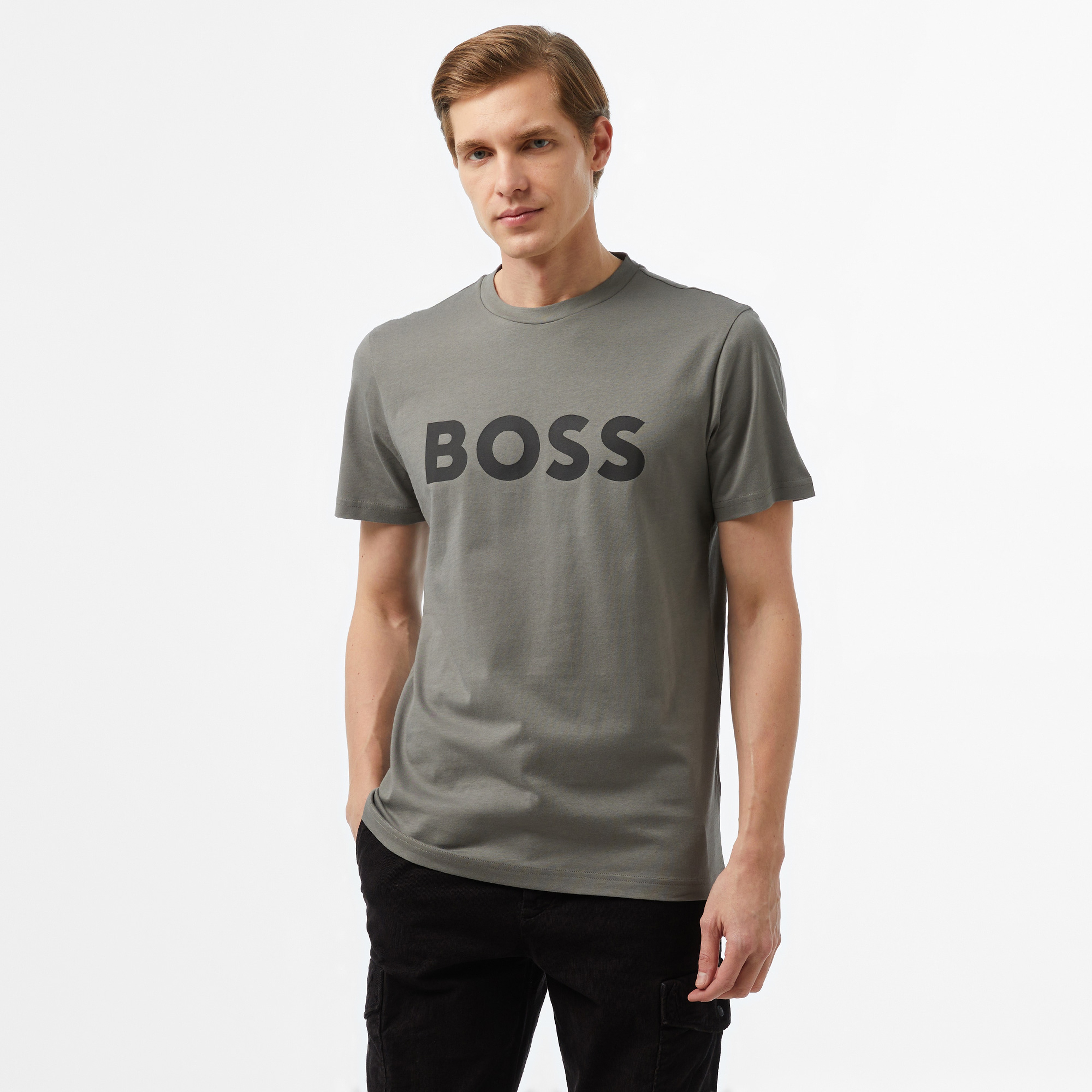 Boss Erkek Gri T-Shirt