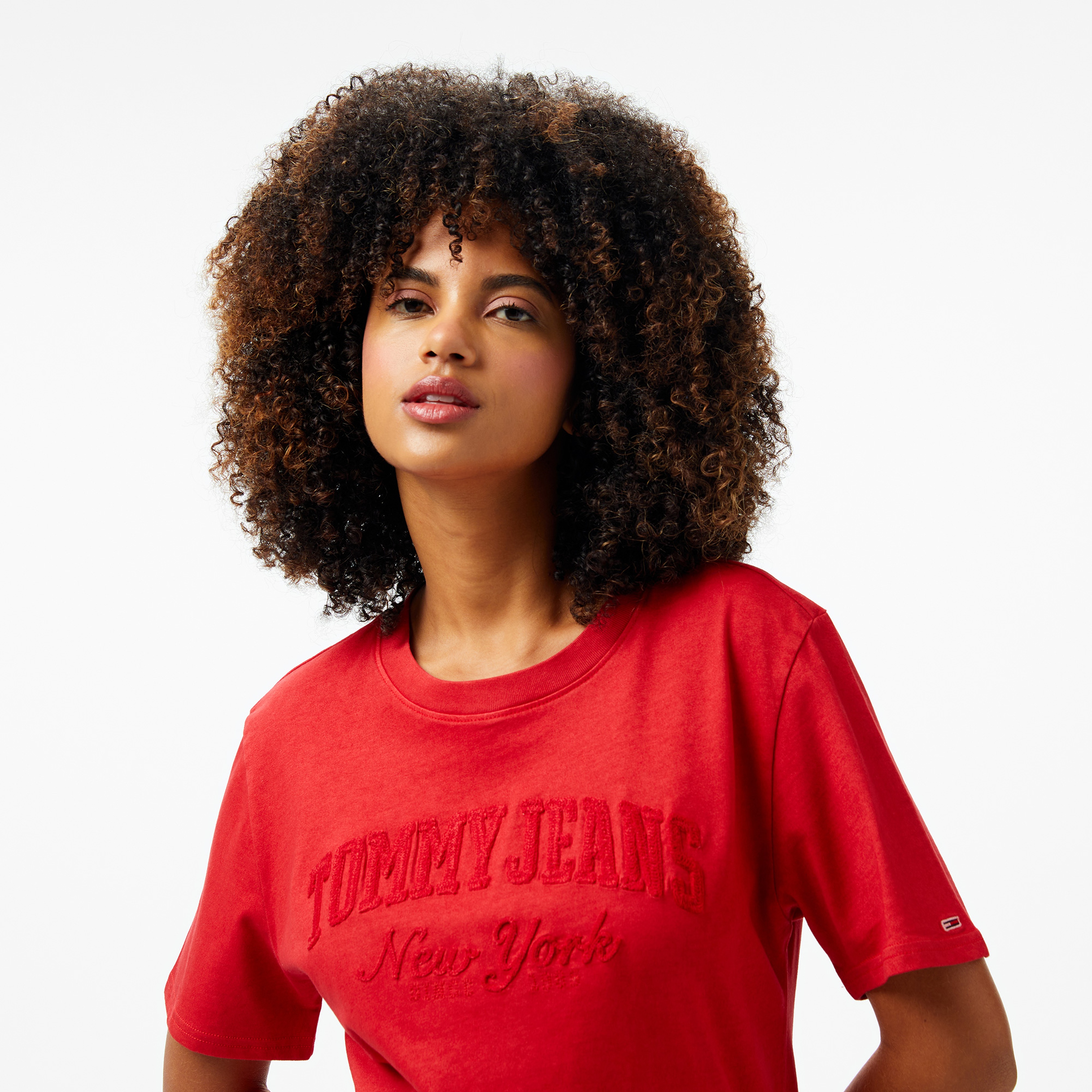 Tommy Hilfiger Kadın Kırmızı T-Shirt