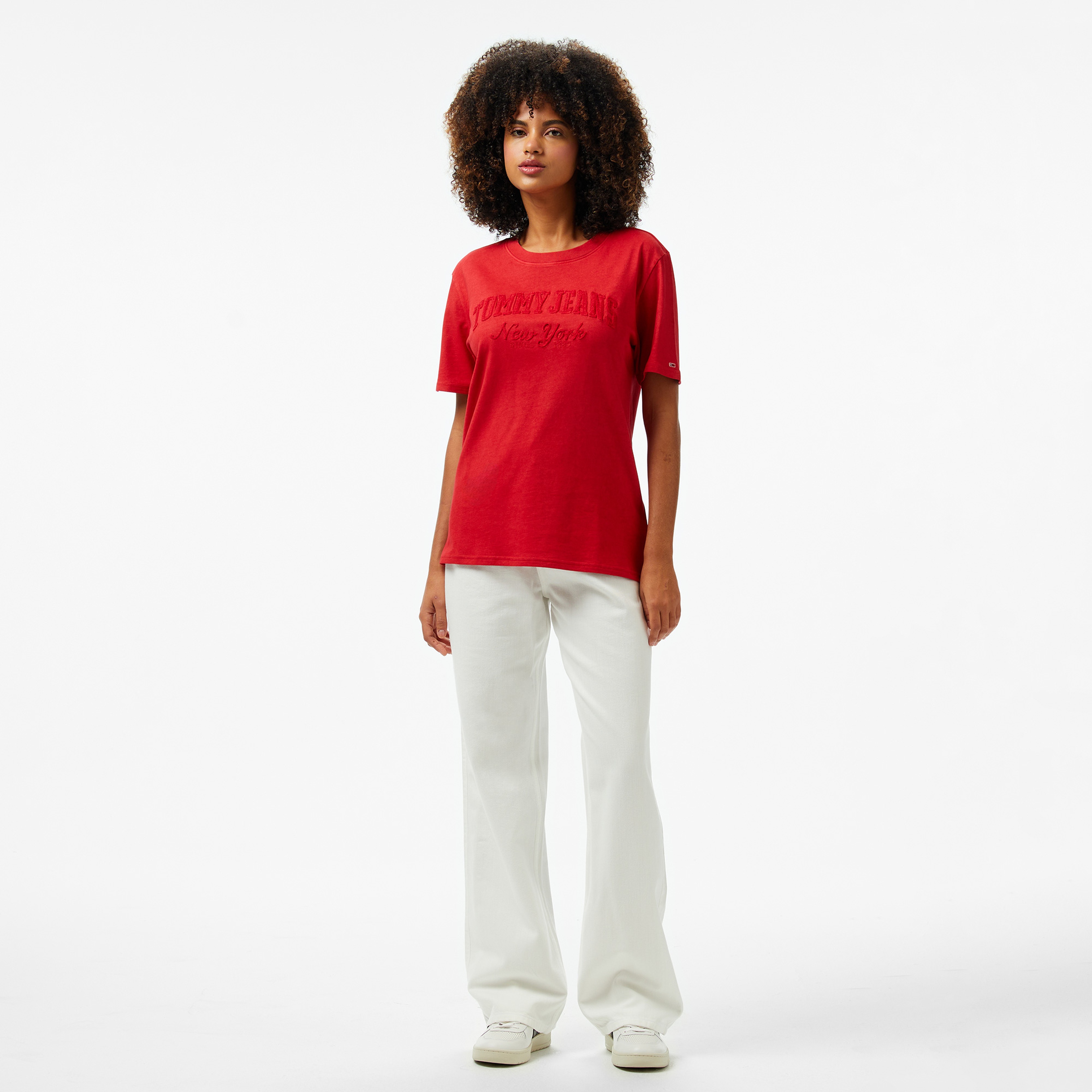 Tommy Hilfiger Kadın Kırmızı T-Shirt