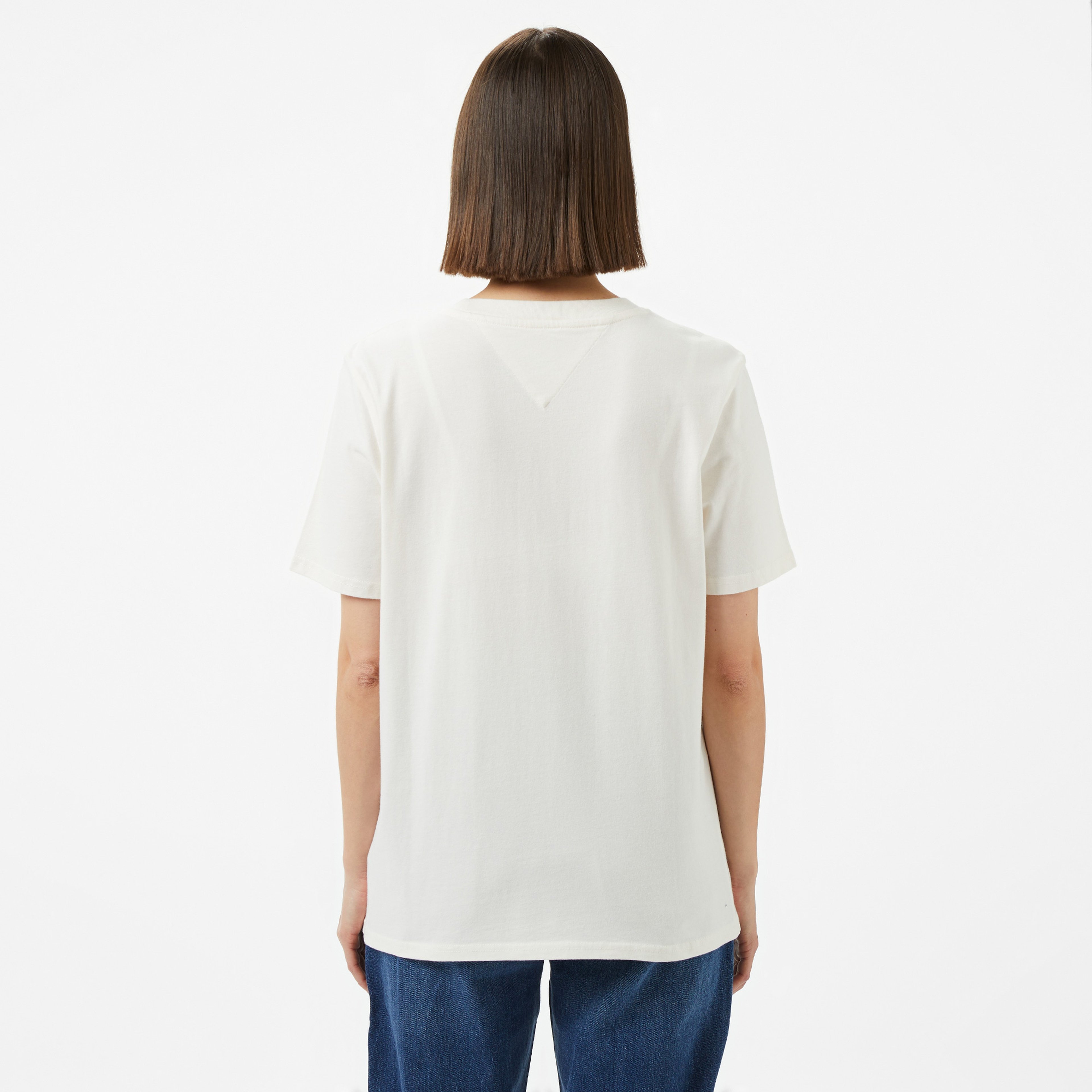 Tommy Hilfiger Kadın Gri T-Shirt