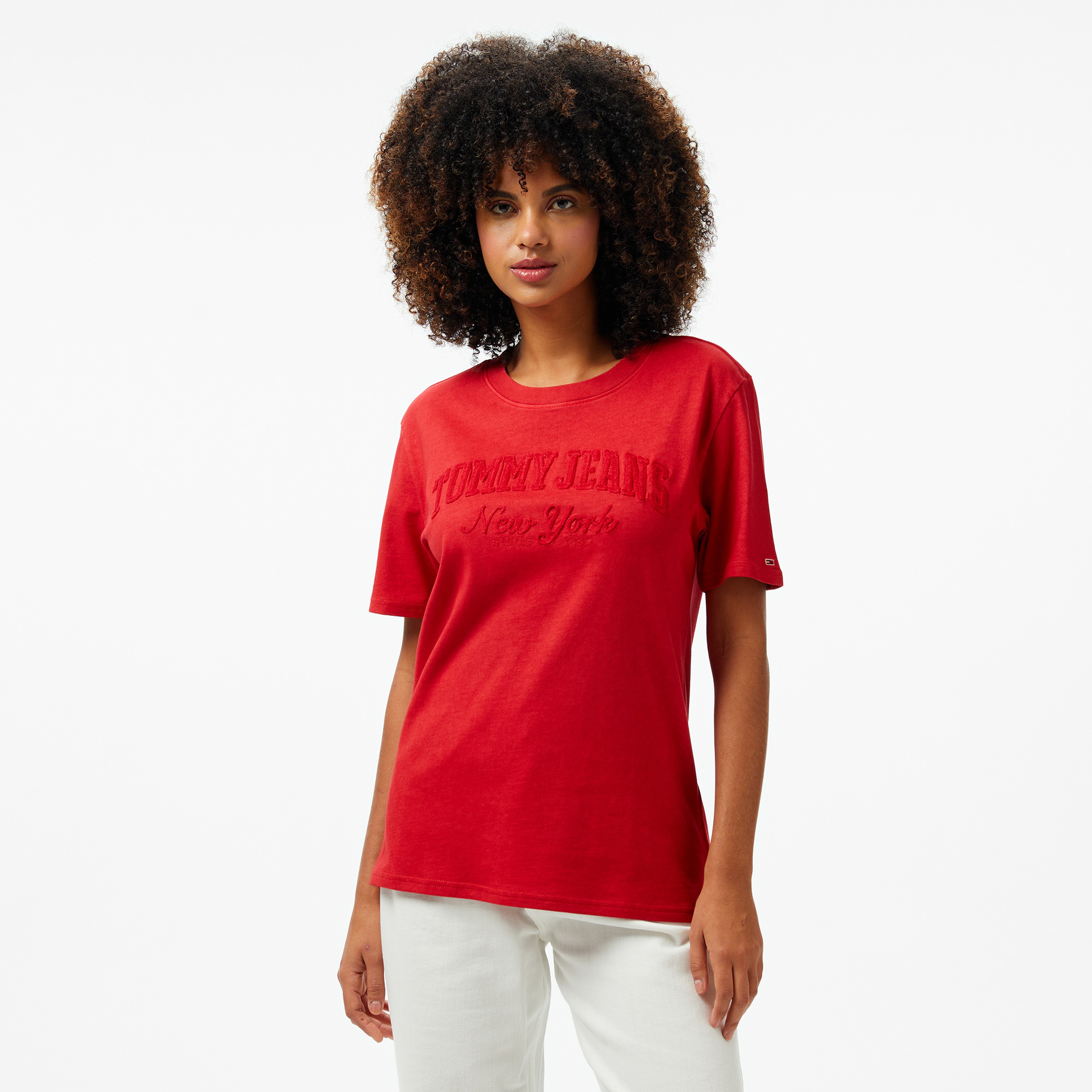 Tommy Hilfiger Kadın Kırmızı T-Shirt