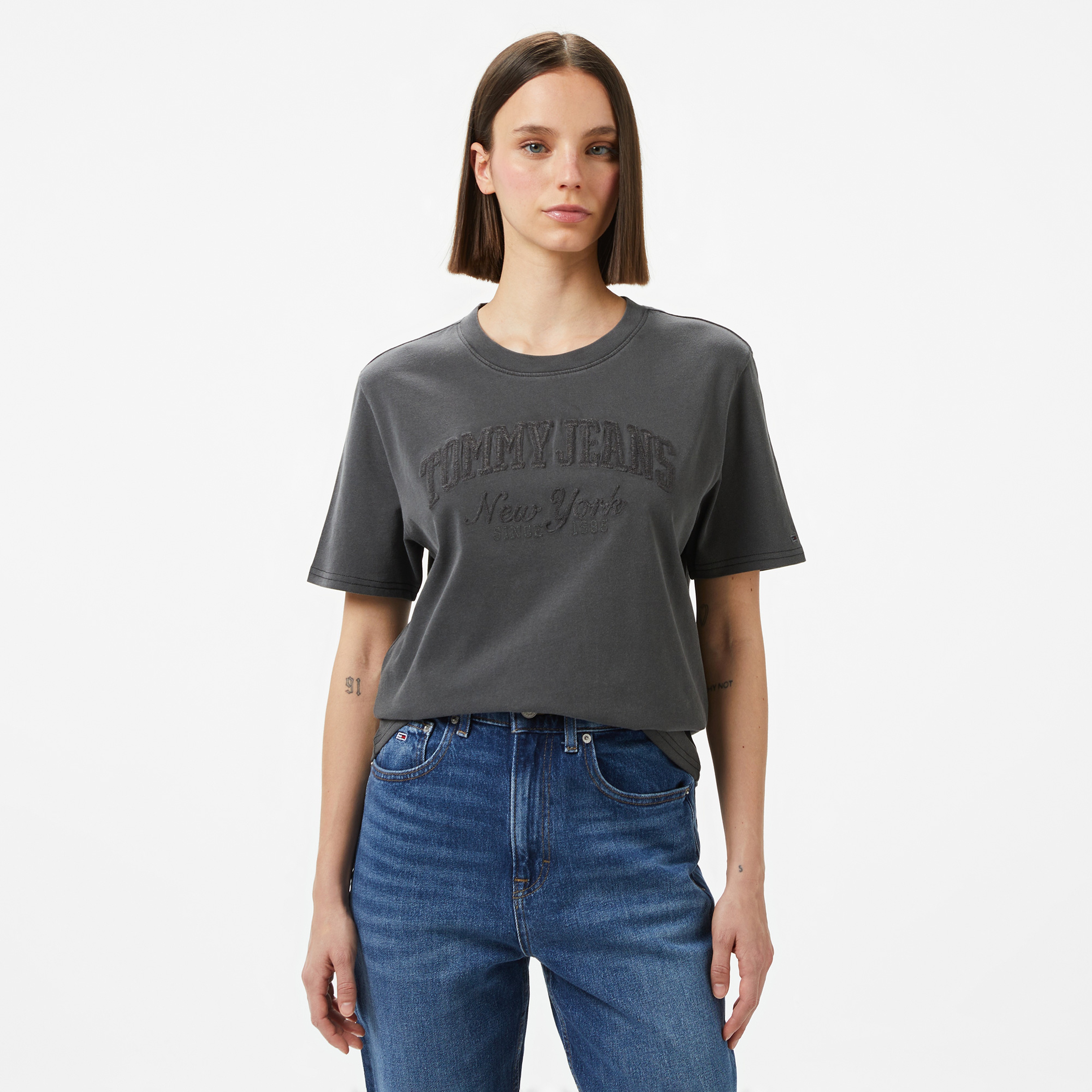 Tommy Hilfiger Kadın Siyah T-Shirt