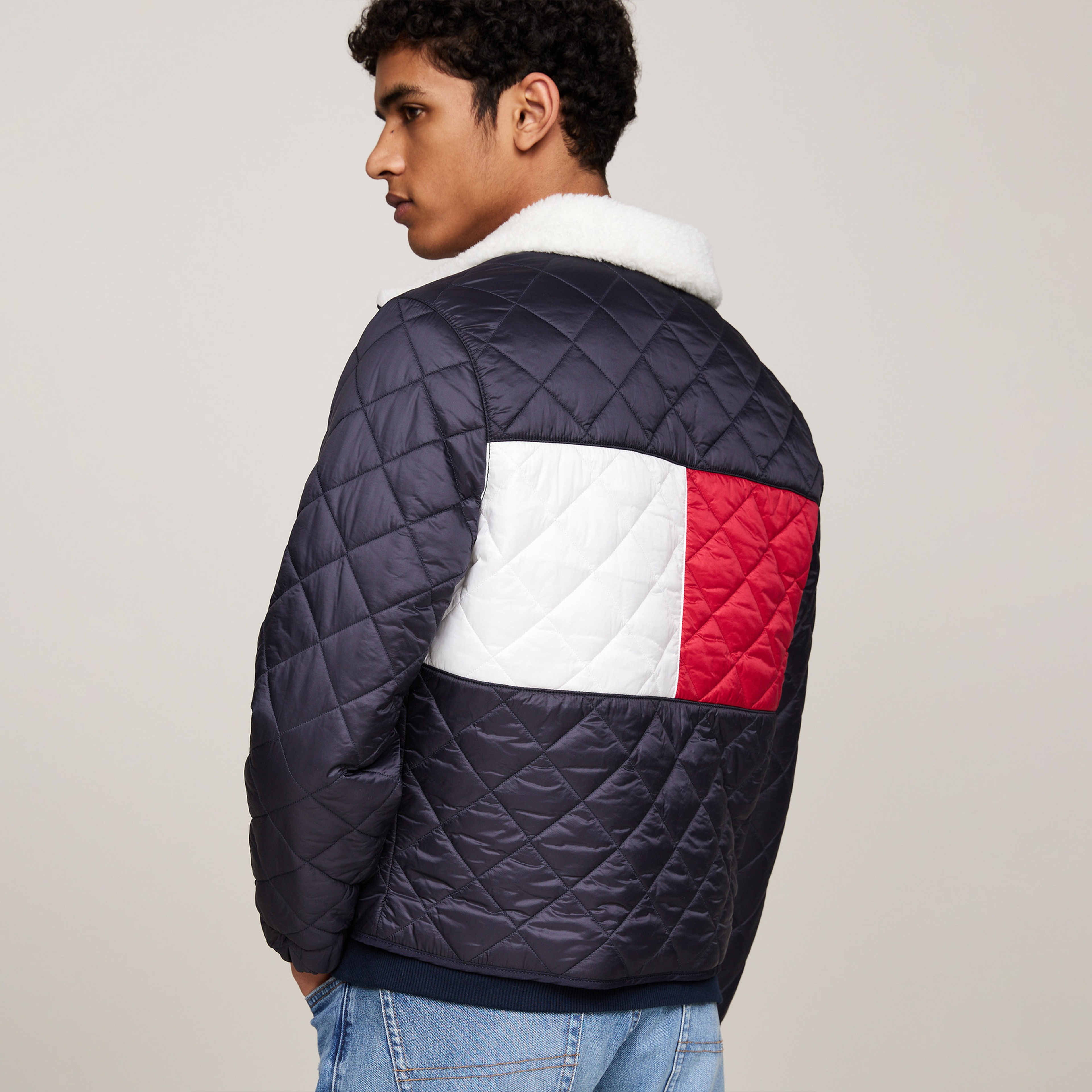 Tommy Jeans Erkek Mavi Mont