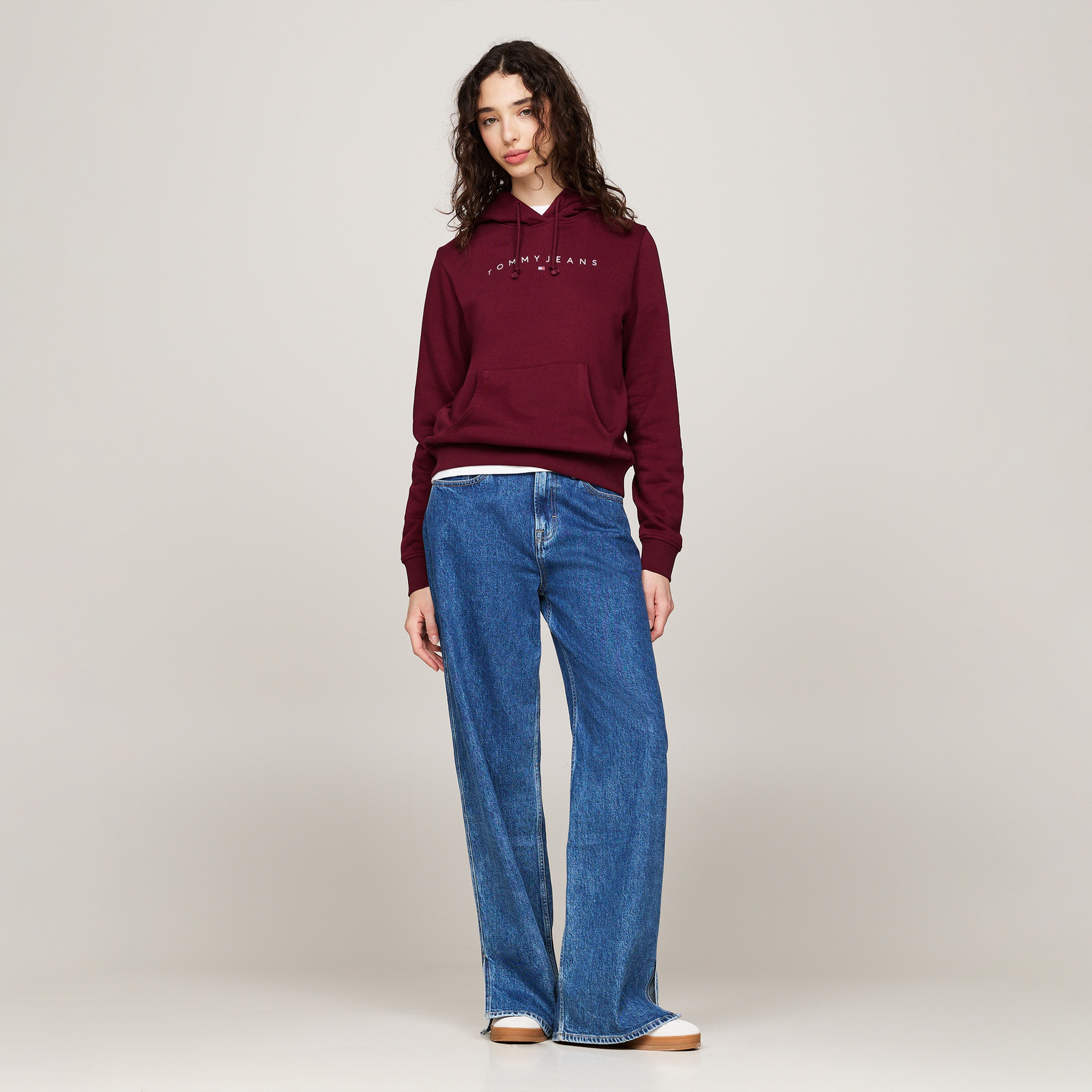 Tommy Jeans Kadın Mor Sweatshirt