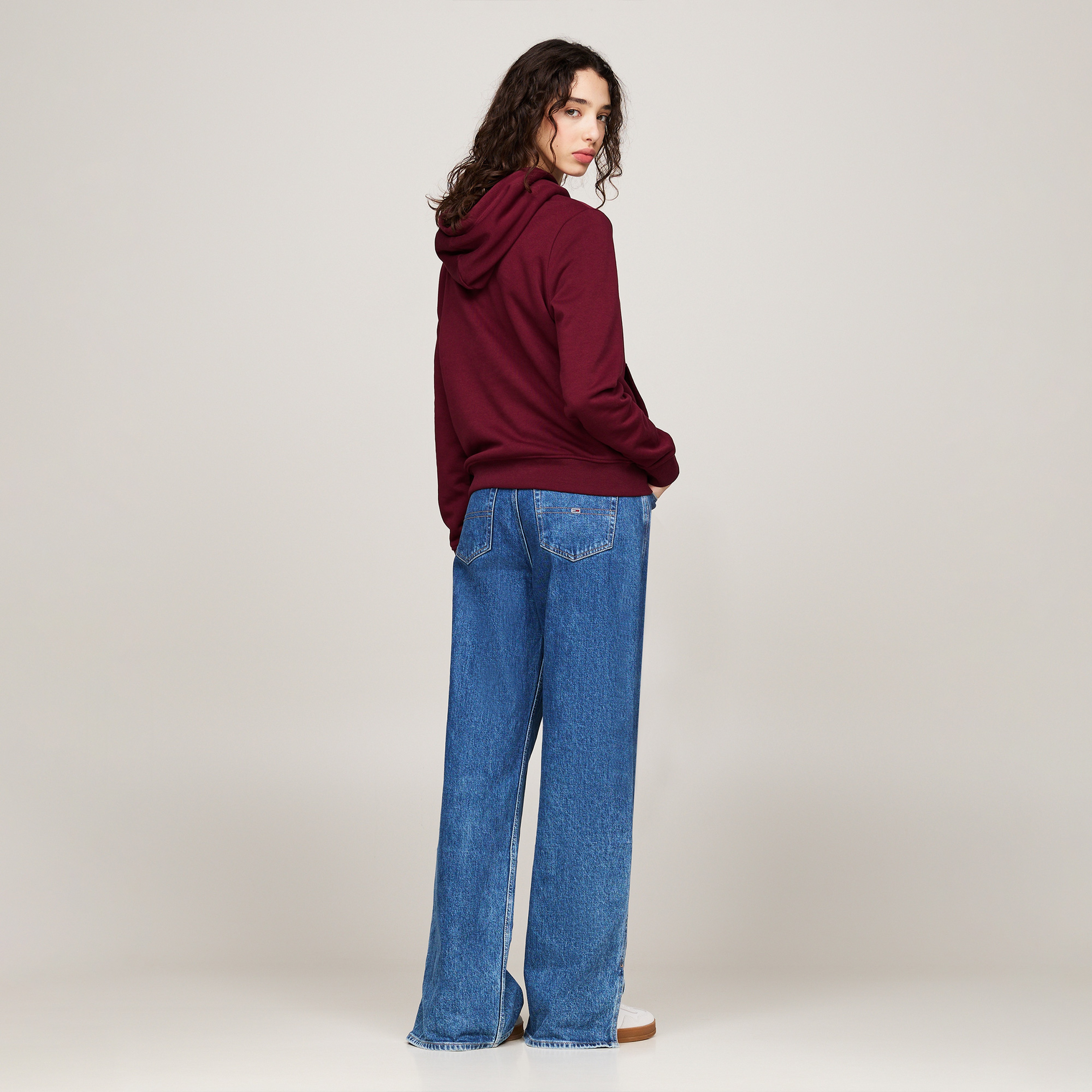 Tommy Jeans Kadın Mor Sweatshirt