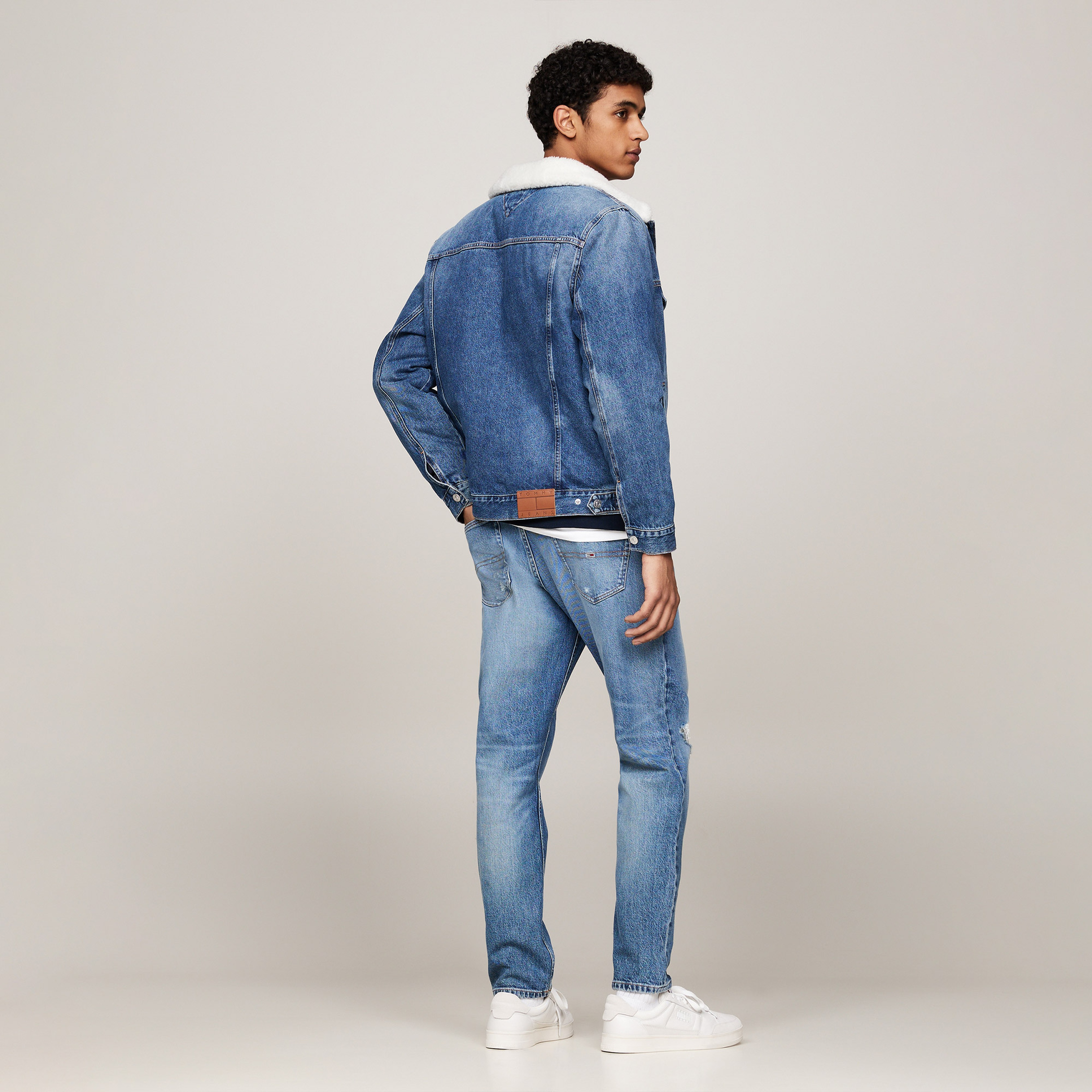 Tommy Jeans Erkek Mavi Mont