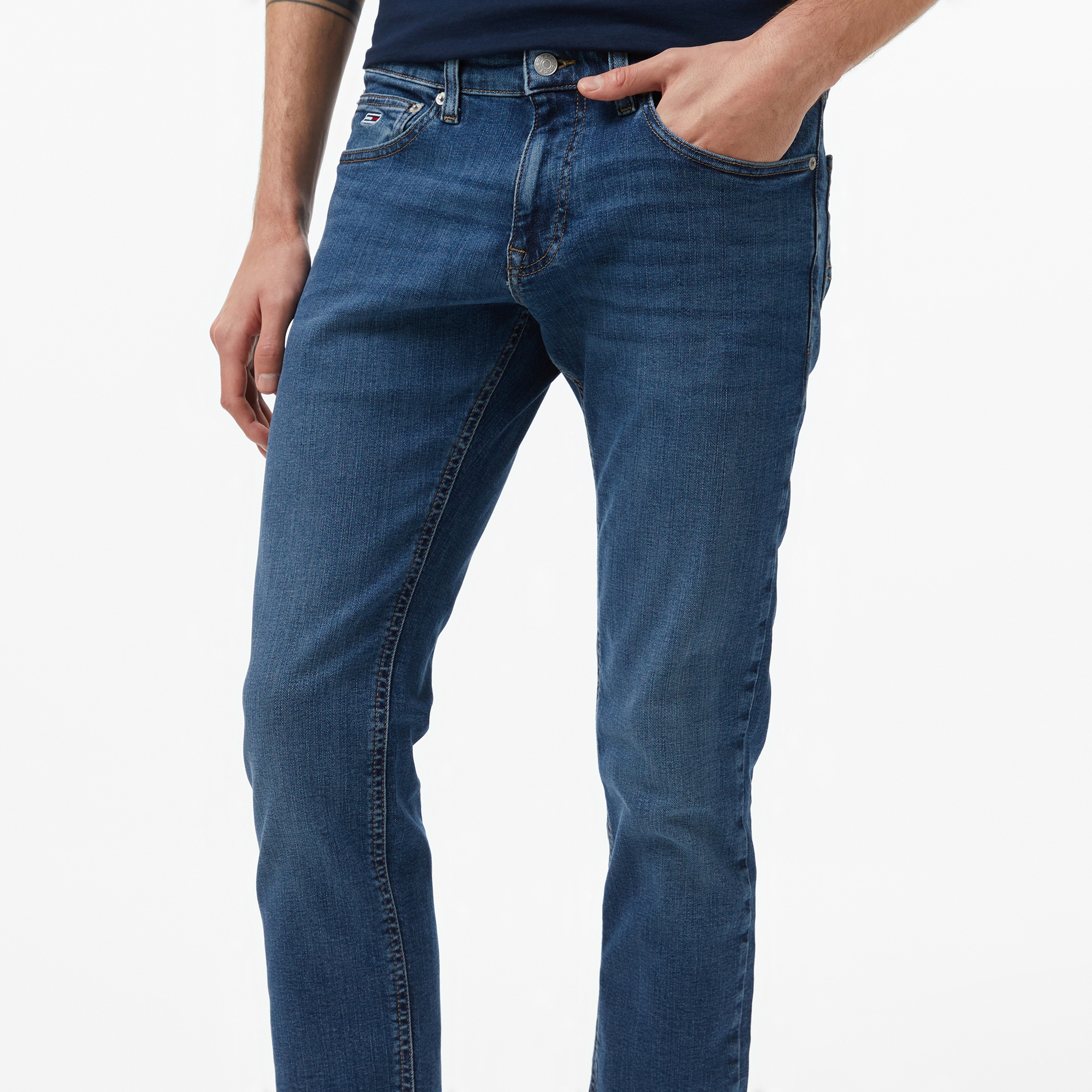 Tommy Jeans Erkek Mavi Jean