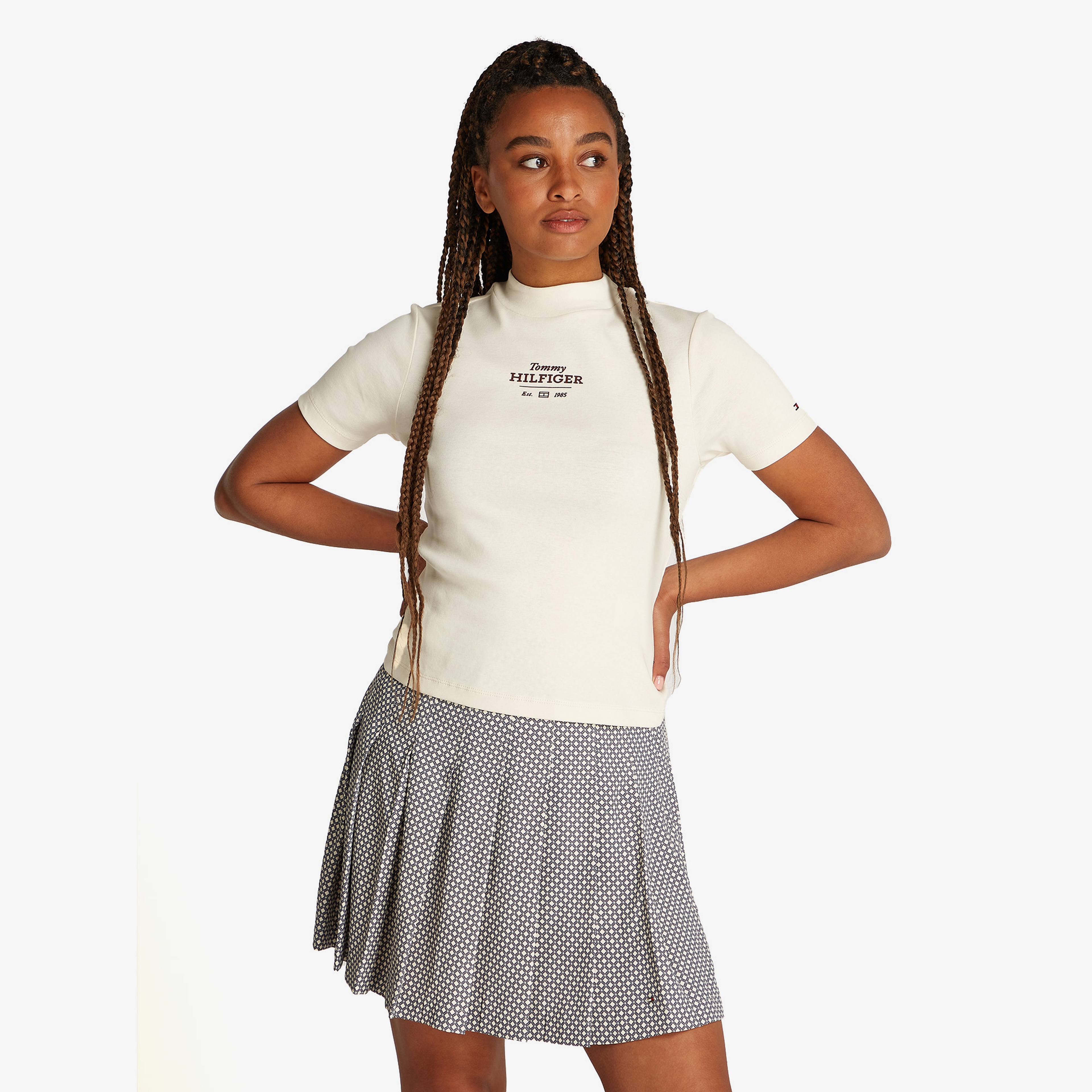 Tommy Hilfiger Kadın Beyaz Sweatshirt