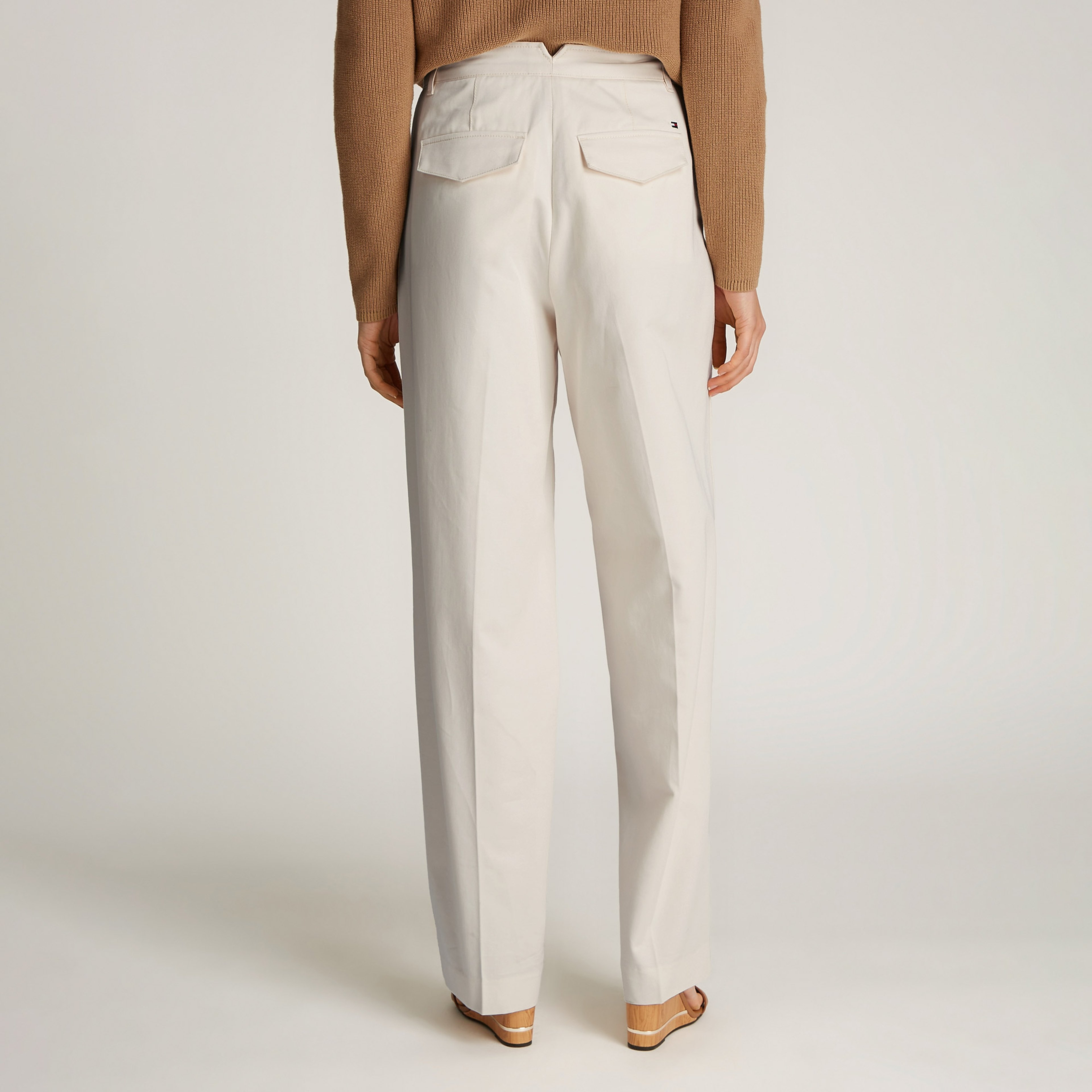 Tommy Hilfiger Kadın Krem Pantolon