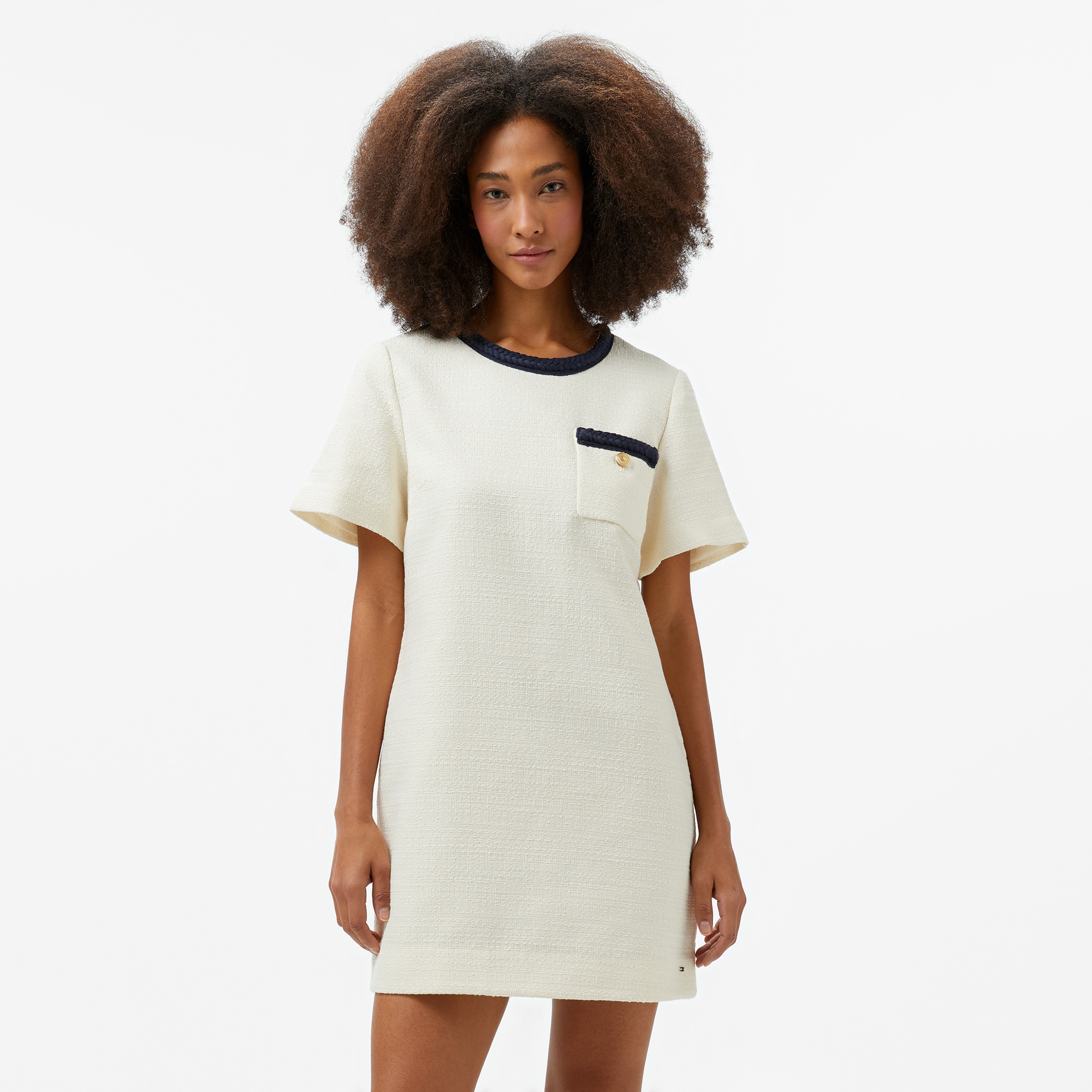 Tommy Hilfiger Kadın Beyaz Elbise