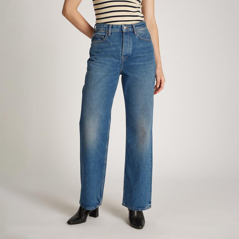 Tommy Hilfiger Kadın Mavi Pantolon