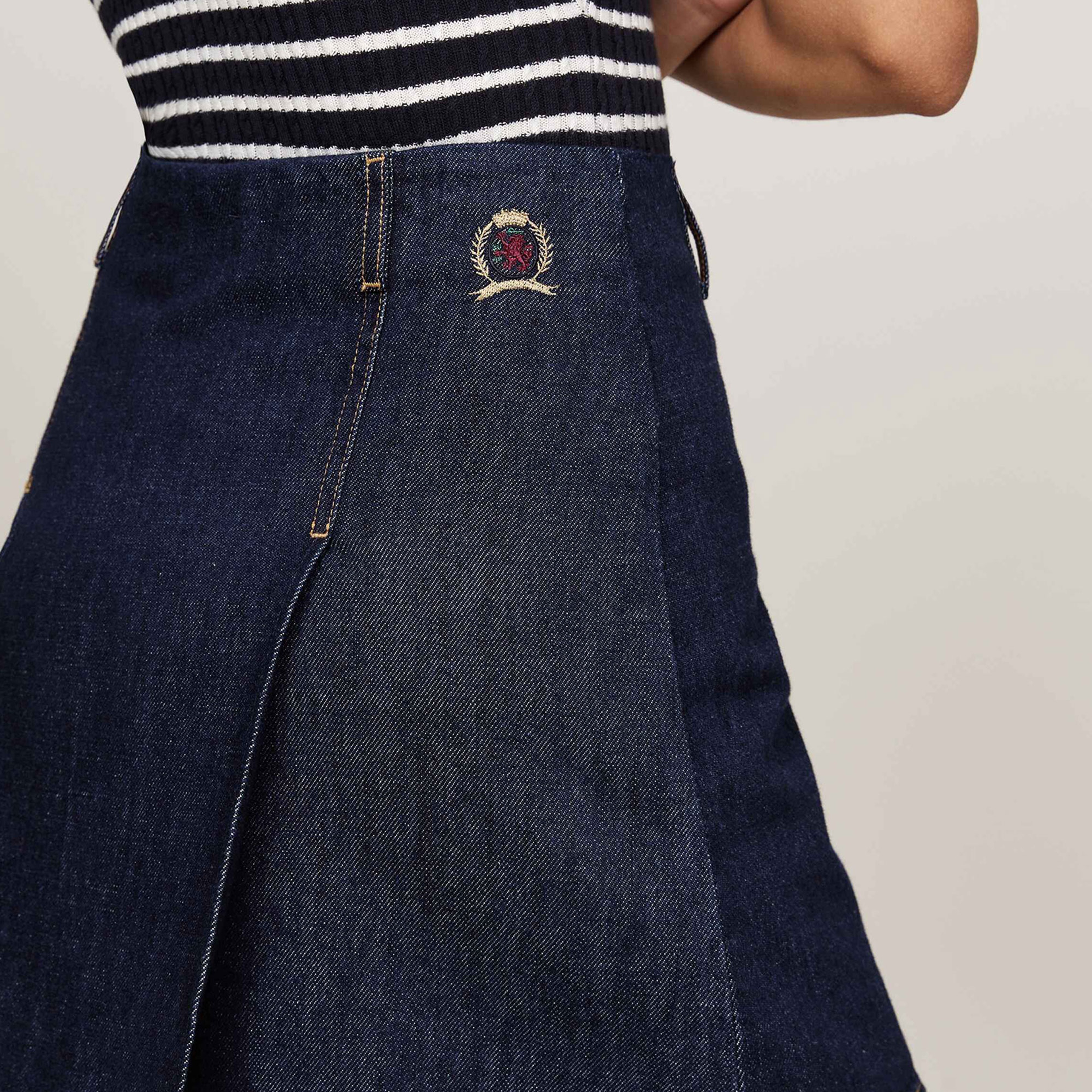 Tommy Hilfiger Kadın Mavi Etek