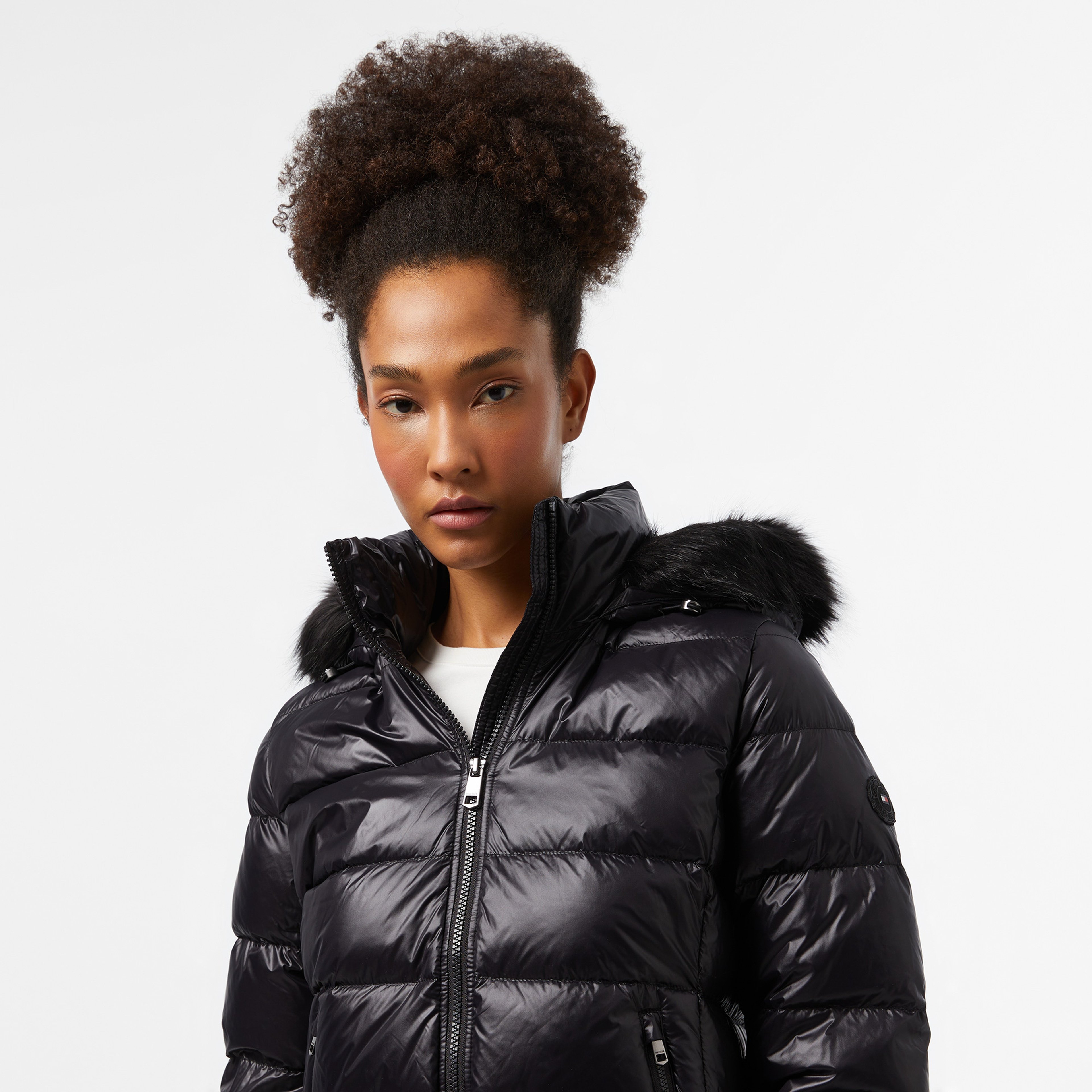 Tommy Hilfiger Kadın Siyah Mont