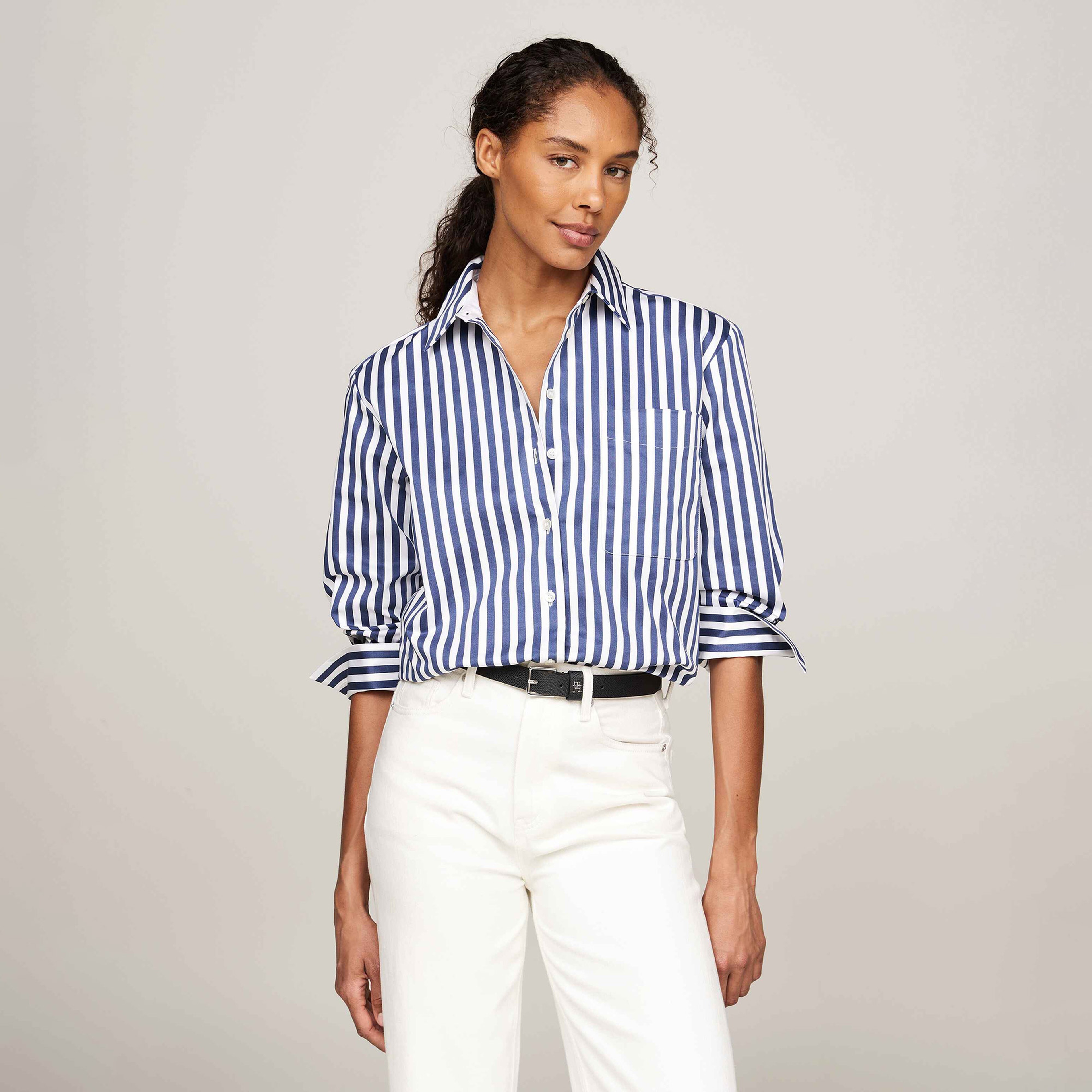 Tommy Hilfiger Kadın Beyaz Gömlek