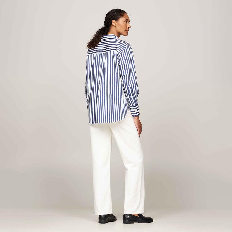 Tommy Hilfiger Kadın Beyaz Gömlek