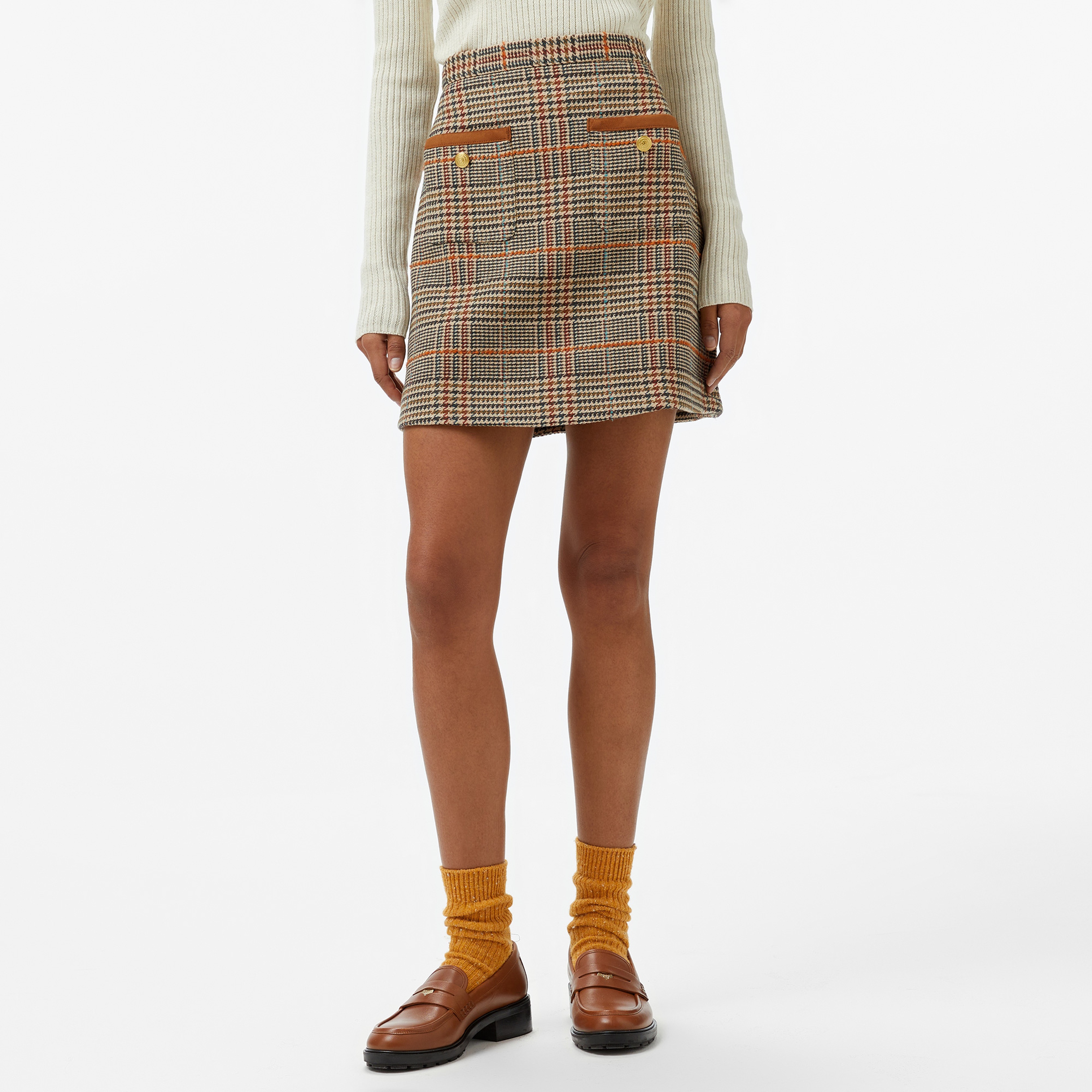 Tommy Hilfiger Kadın Kahverengi Etek