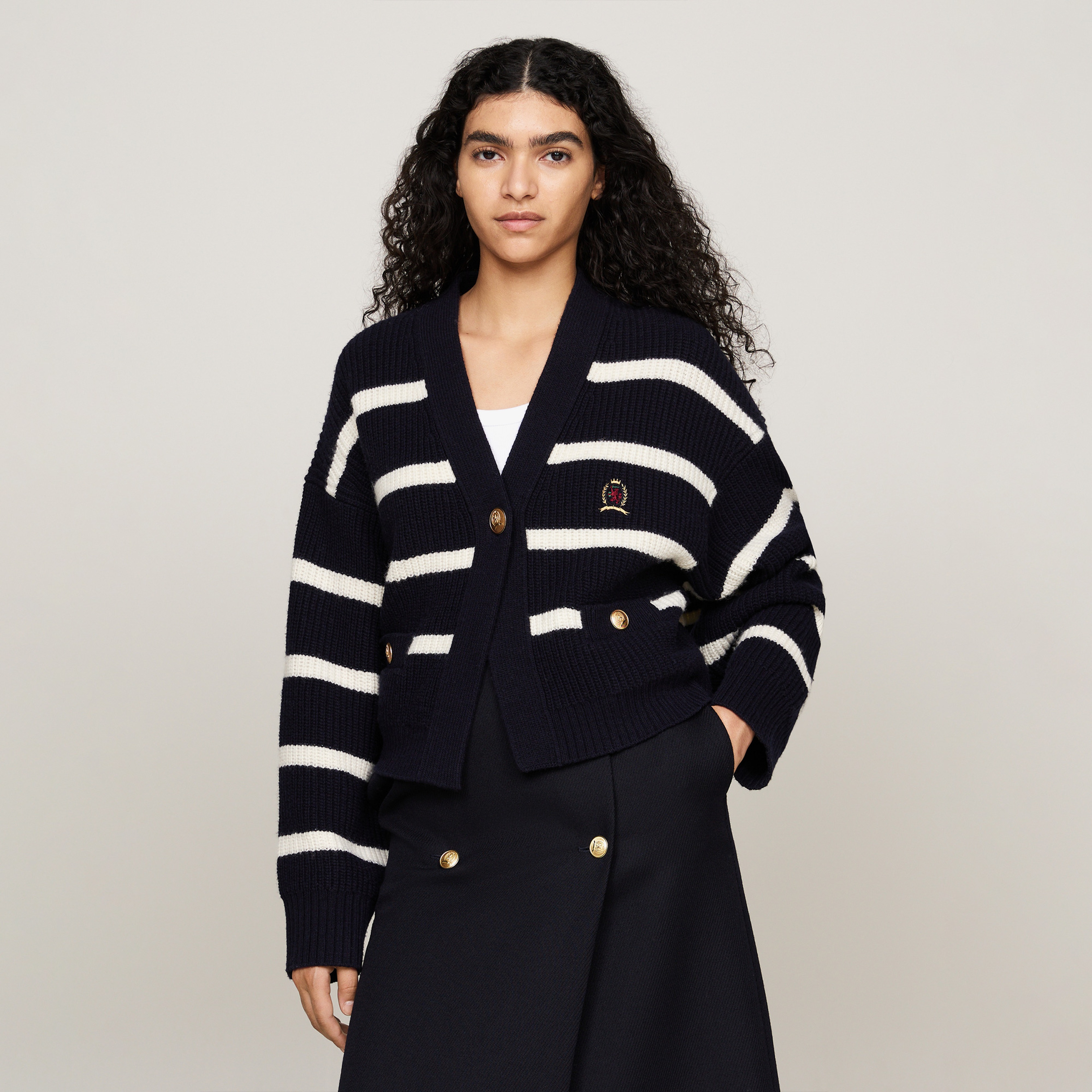 Tommy Hilfiger Kadın Mavi Triko