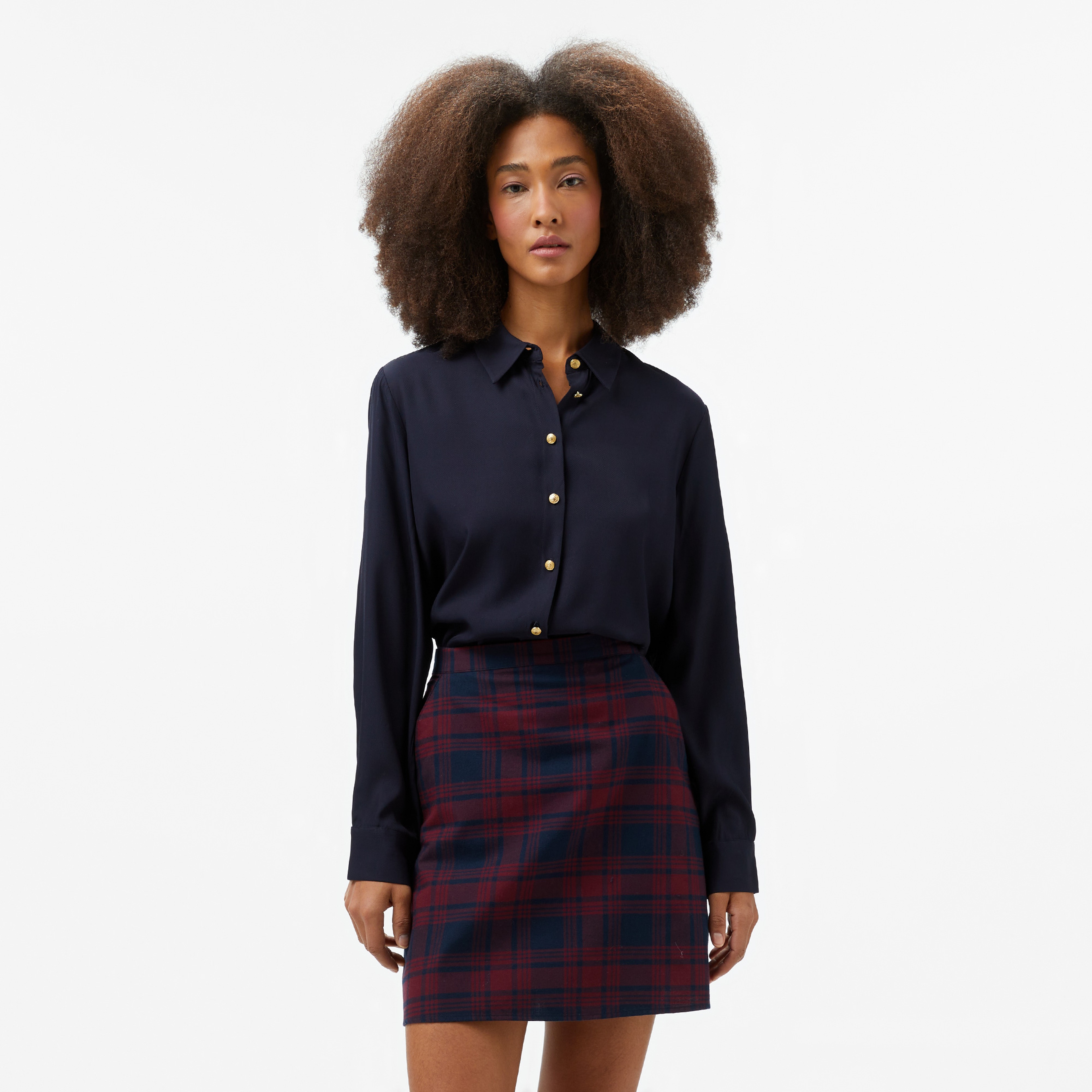 Tommy Hilfiger Kadın Mavi Gömlek