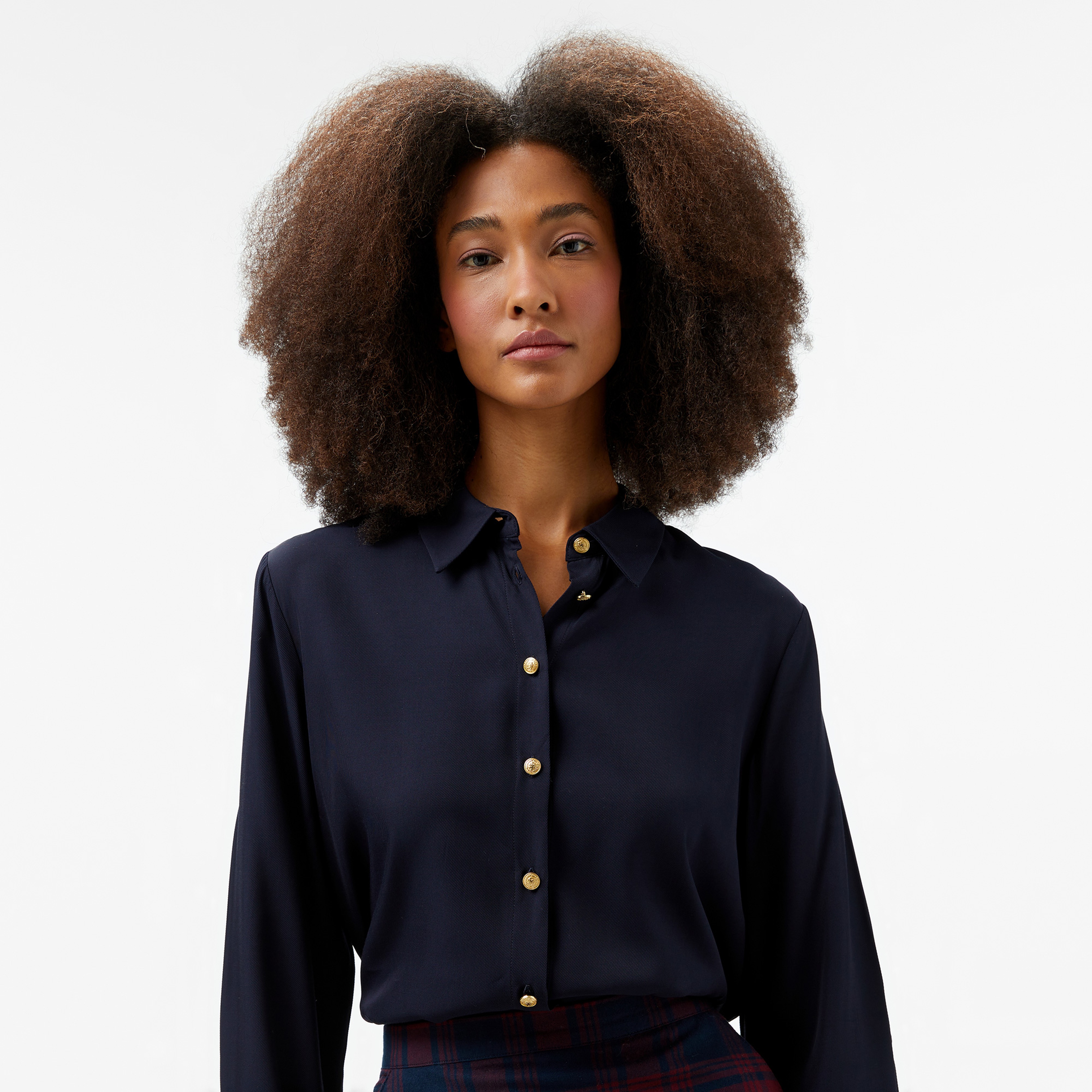 Tommy Hilfiger Kadın Mavi Gömlek