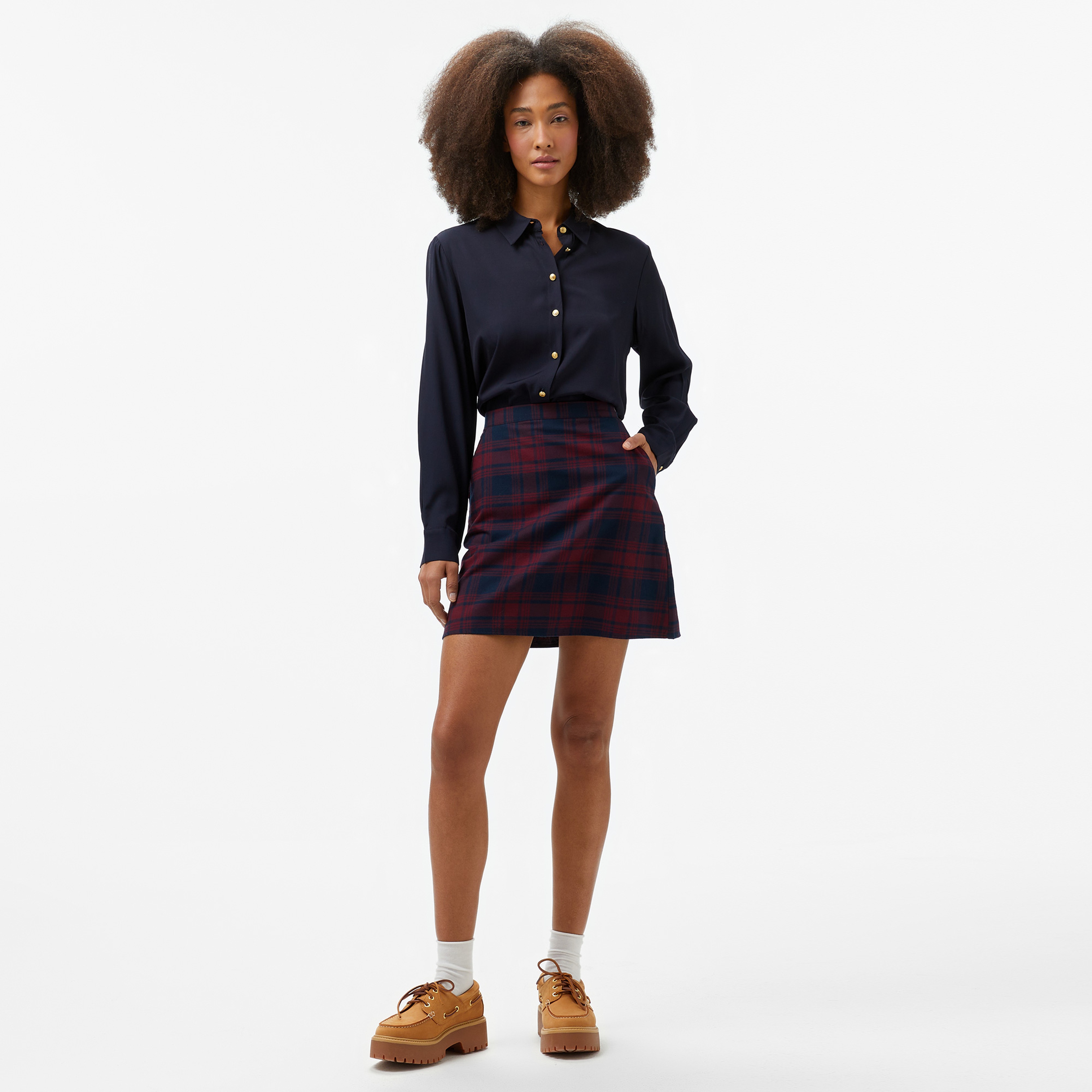 Tommy Hilfiger Kadın Mavi Gömlek