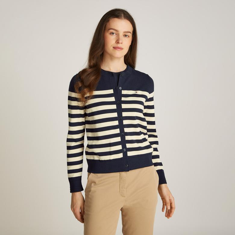 Tommy Hilfiger Kadın Beyaz Triko