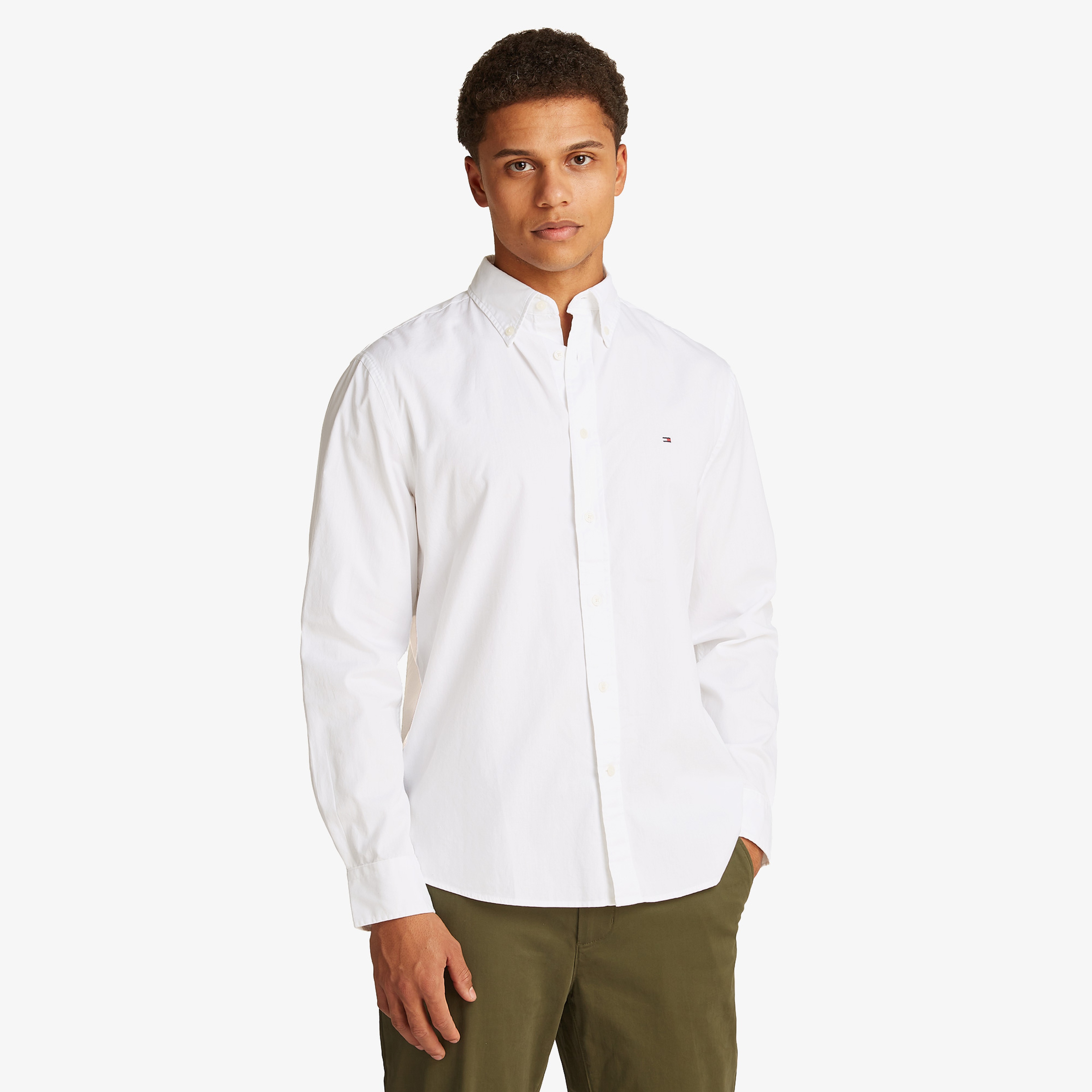 Tommy Hilfiger Erkek Beyaz Gömlek