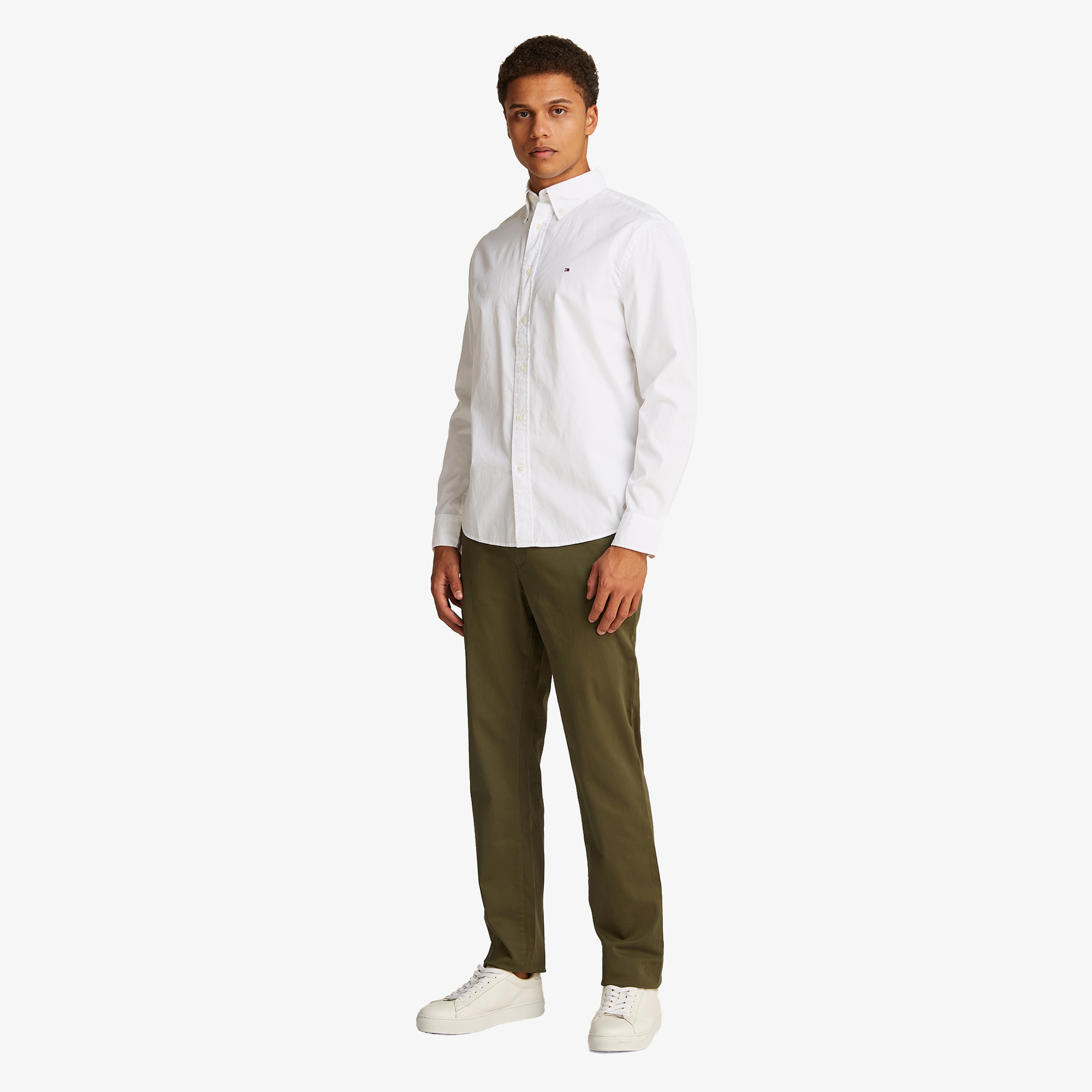 Tommy Hilfiger Erkek Beyaz Gömlek