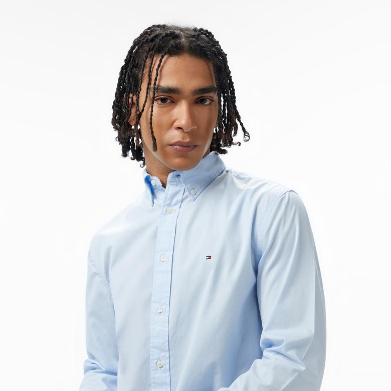 Tommy Hilfiger Erkek Mavi Gömlek