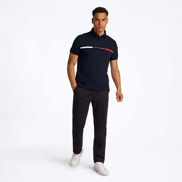 Tommy Hilfiger Erkek Mavi Polo