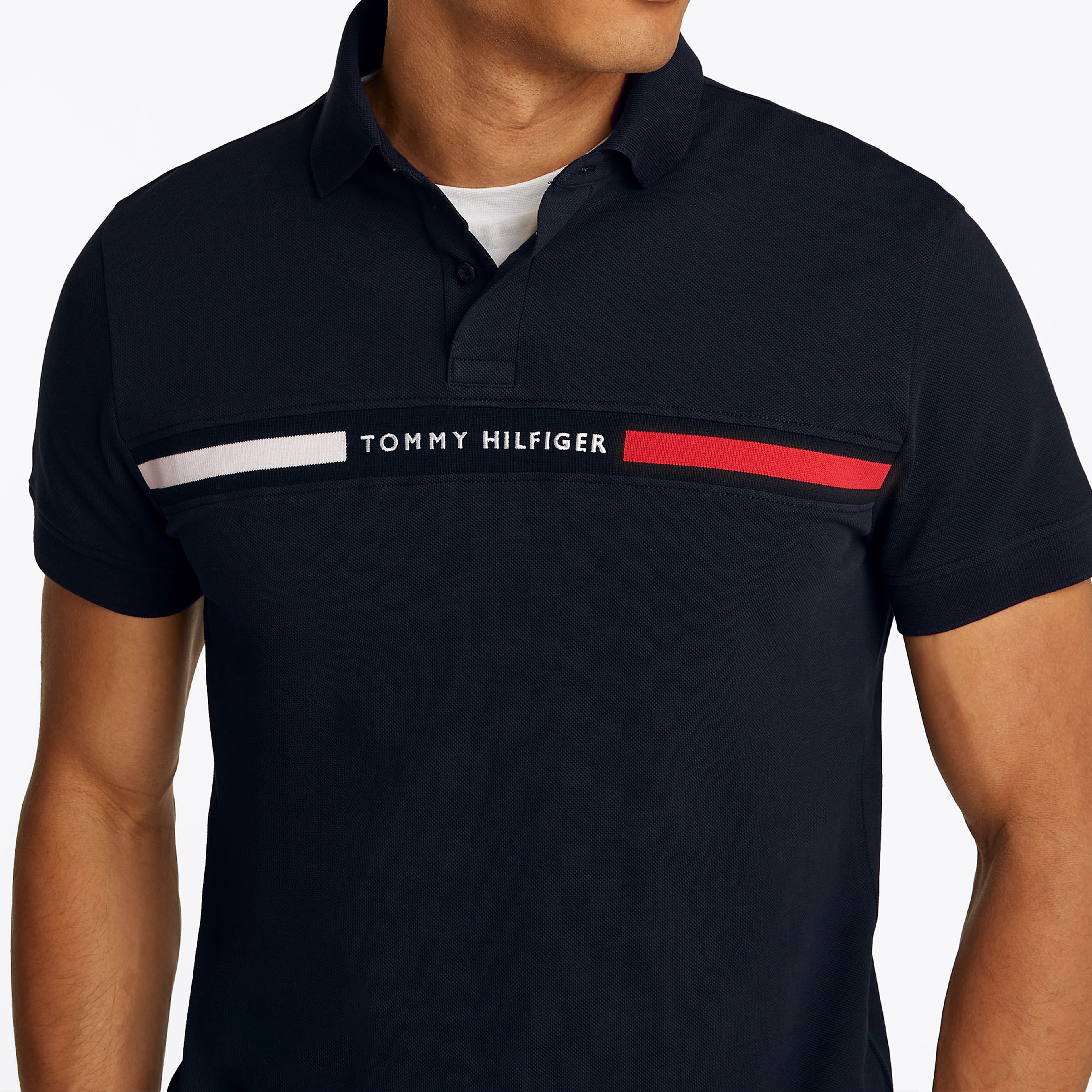 Tommy Hilfiger Erkek Mavi Polo